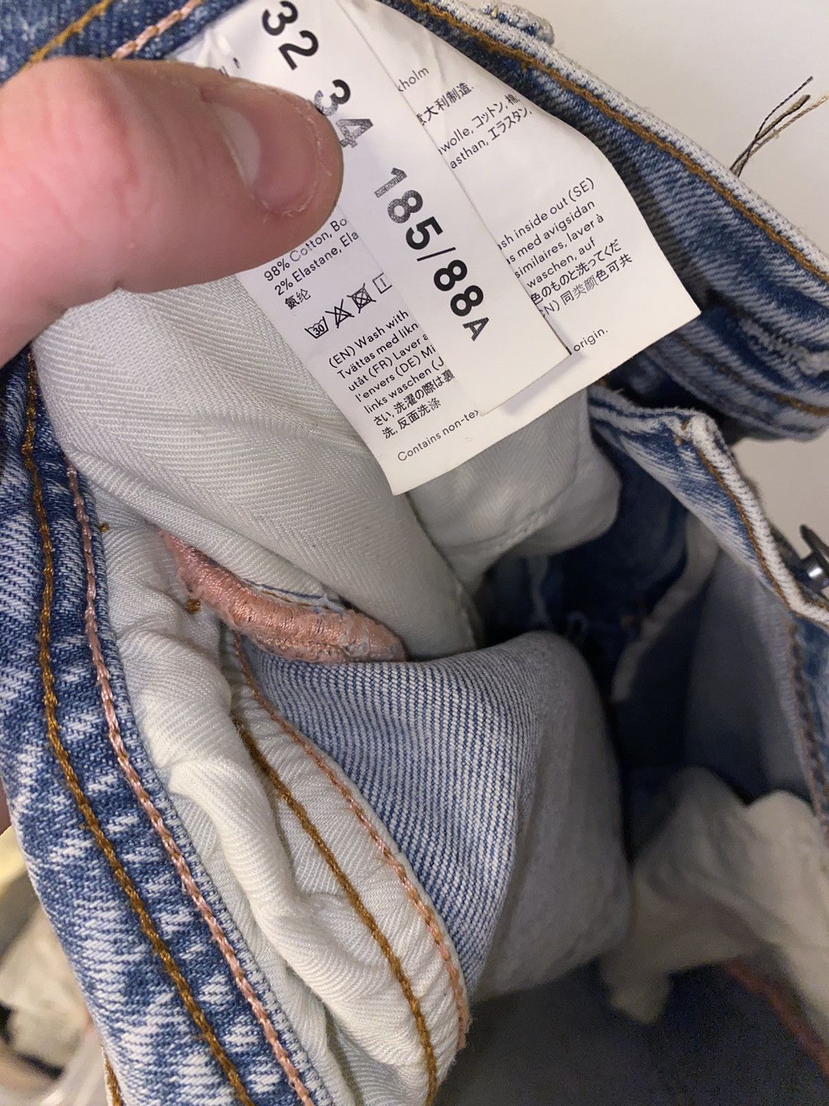Acne Studios Acne Studios North Skinny Fit Jeans Size US 32 / EU 48 - 4 Thumbnail