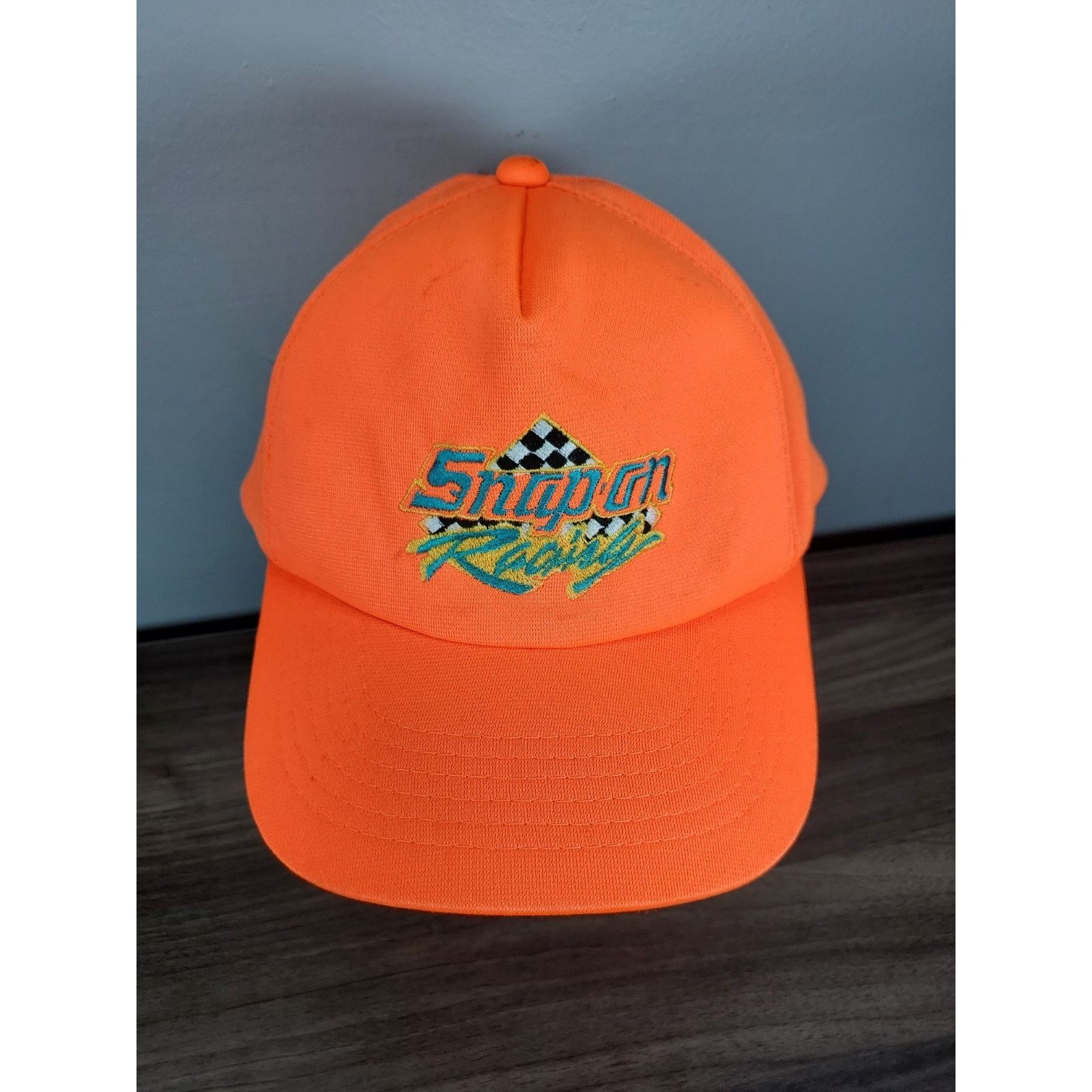 NASCAR × Vintage Snap-On Racing Hat Blaze Orange Snapback Cap Tools 90s Size ONE SIZE - 4 Thumbnail