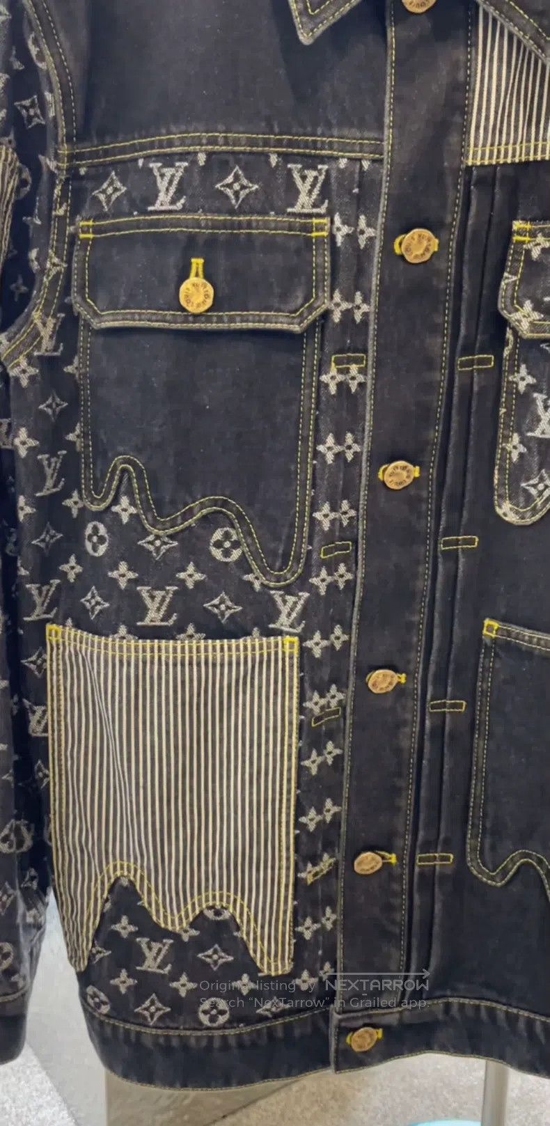 Louis Vuitton Louis Vuitton NIGO Co-branded Patchwork Denim Jacket Size US S / EU 44-46 / 1 - 1 Thumbnail