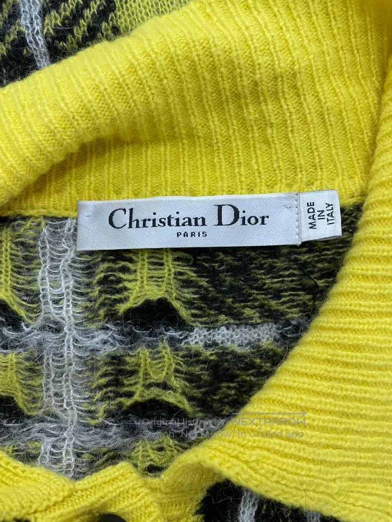 Dior Dior Mahai wool plaid knitted short sleeves Size XS / US 0-2 / IT 36-38 - 4 Thumbnail