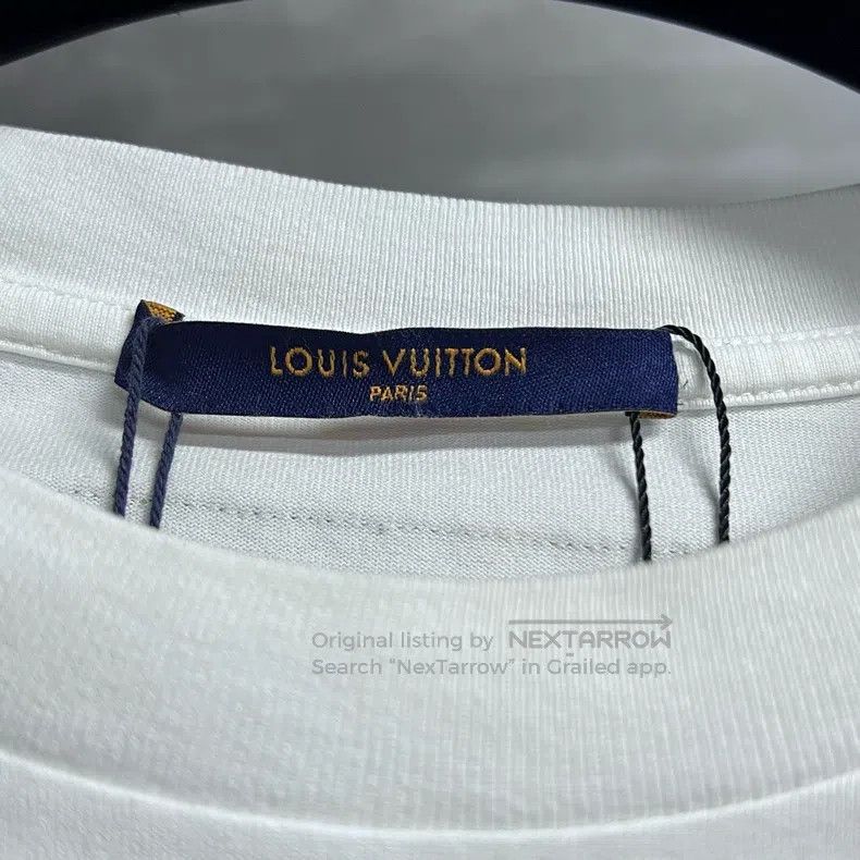 Louis Vuitton Louis Vuitton White Logo Graffiti Short Sleeve Size US XXL / EU 58 / 5 - 2 Thumbnail