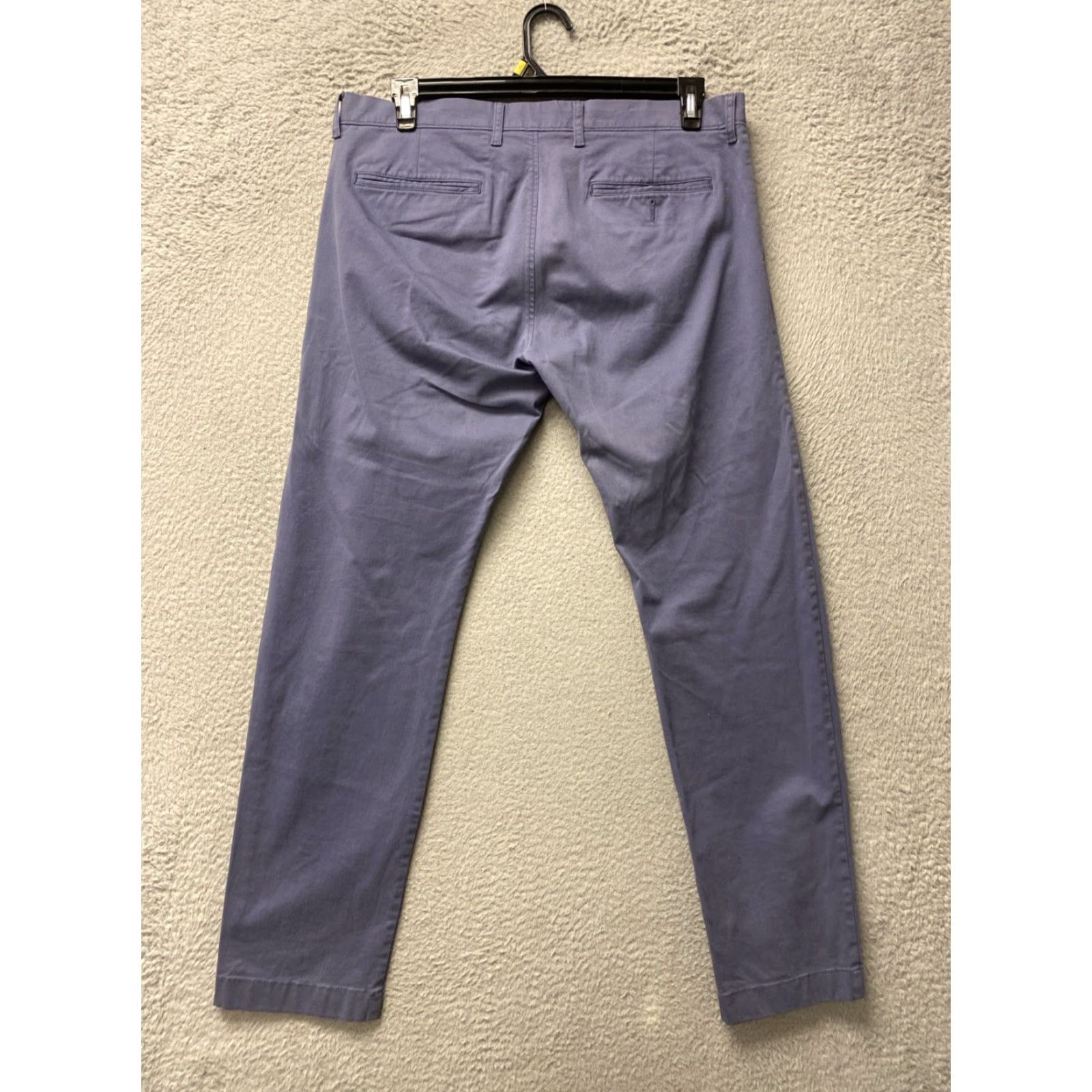 J.Crew J.CREW Chino Pants Men’s 34x32 Periwinkle Slim Straight Flat Front Zip Pockets Casual Cotton 32" Inseam Size US 34 / EU 50 - 6 Thumbnail