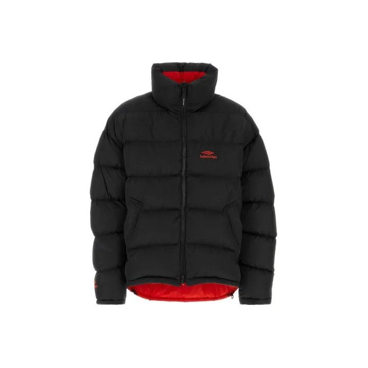Balenciaga Balenciaga FW23 Logo Printed High Neck Puffer Jacket Size US M / EU 48-50 / 2 - 1 Thumbnail