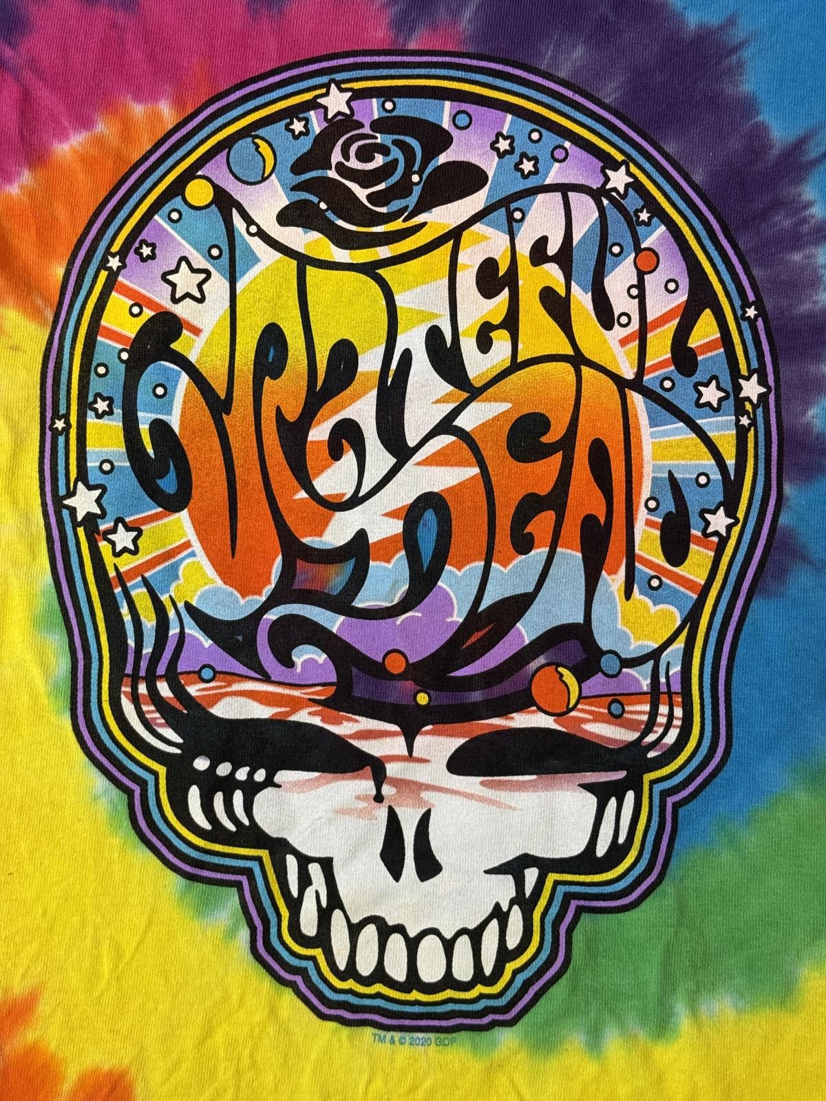 Liquid Blue Grateful Dead SYF Tie Dye Skull Steal Your Face XL Size US XL / EU 56 / 4 - 4 Thumbnail