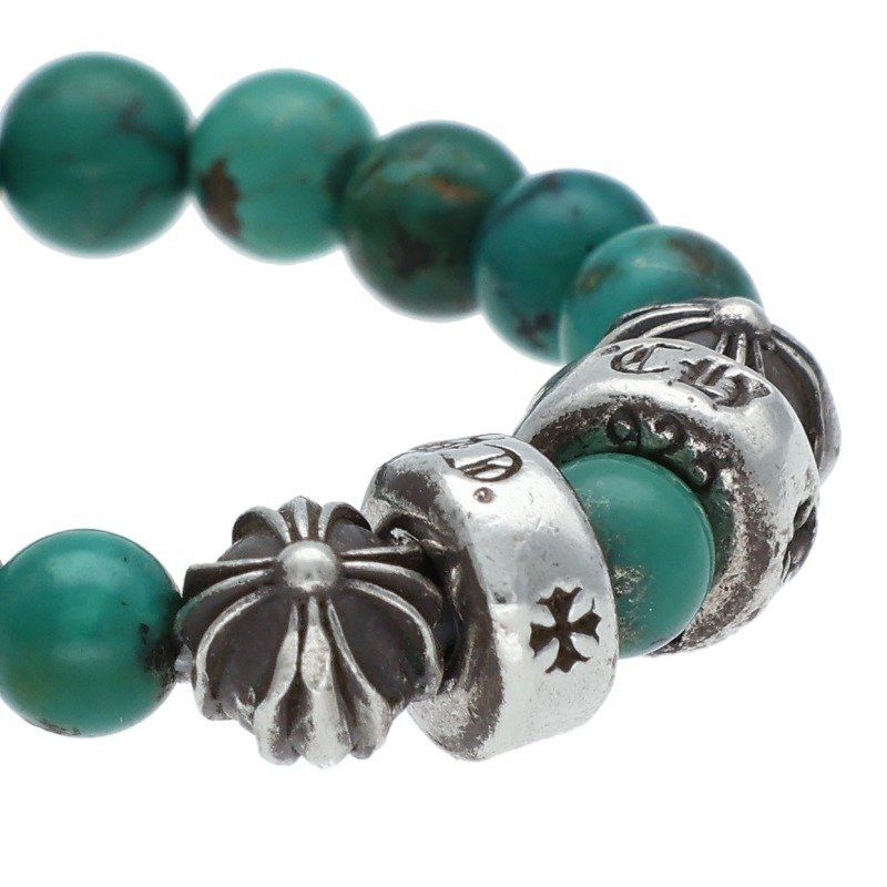 Chrome Hearts Chrome Hearts Turquoise Bead Silver Ring Size ONE SIZE - 3 Thumbnail