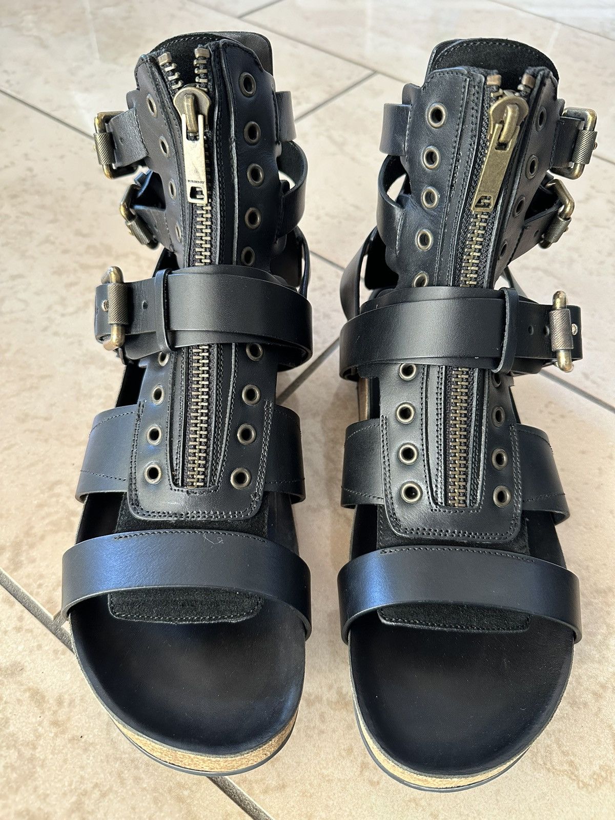 Burberry Prorsum Butberry Prorsum ss11 leather gladiator sandals Size US 11 / EU 44 - 4 Thumbnail