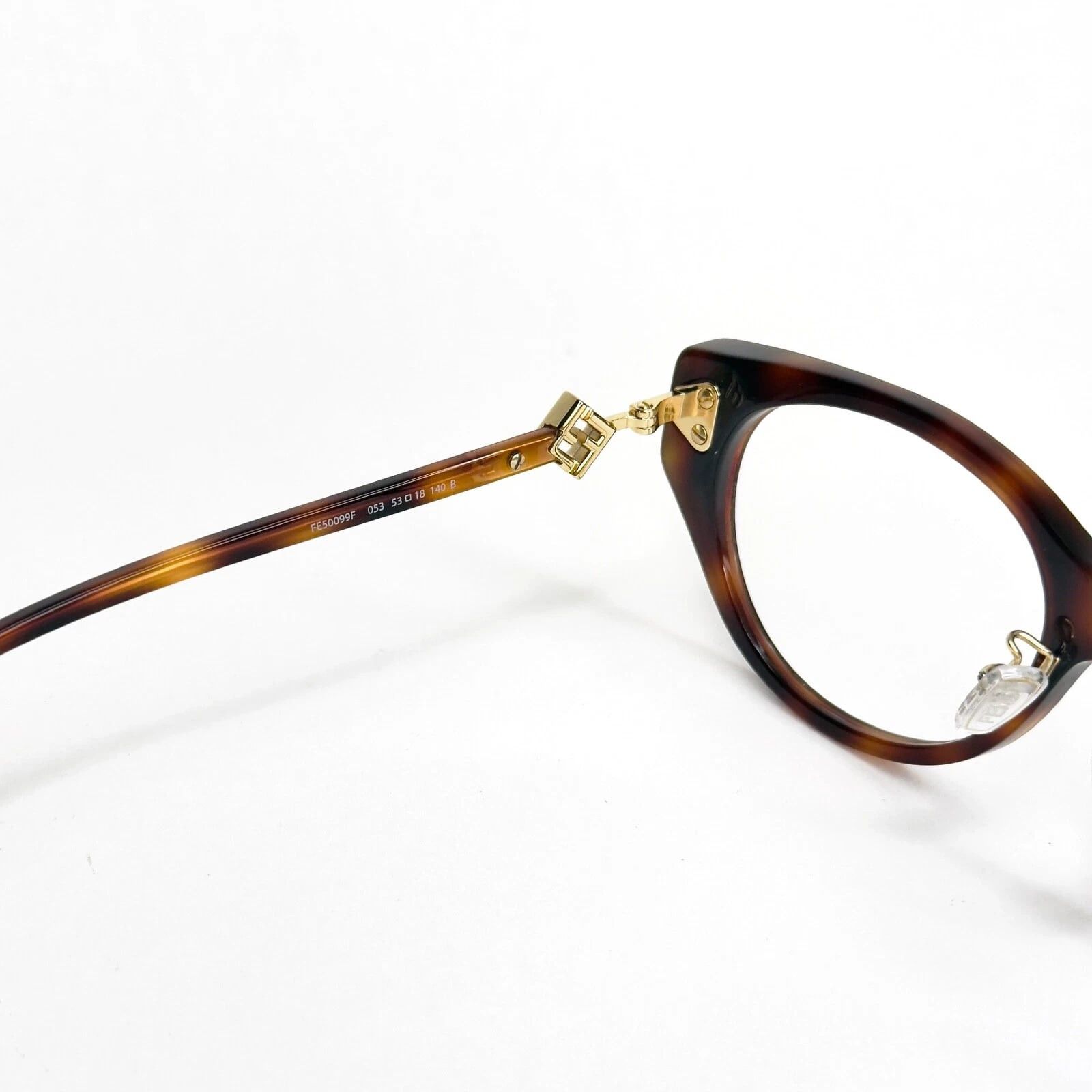 Fendi FENDI DIAMONDS LOGO 50099 052 Brown Eyeglasses FE50099F 053 Size ONE SIZE - 2 Thumbnail
