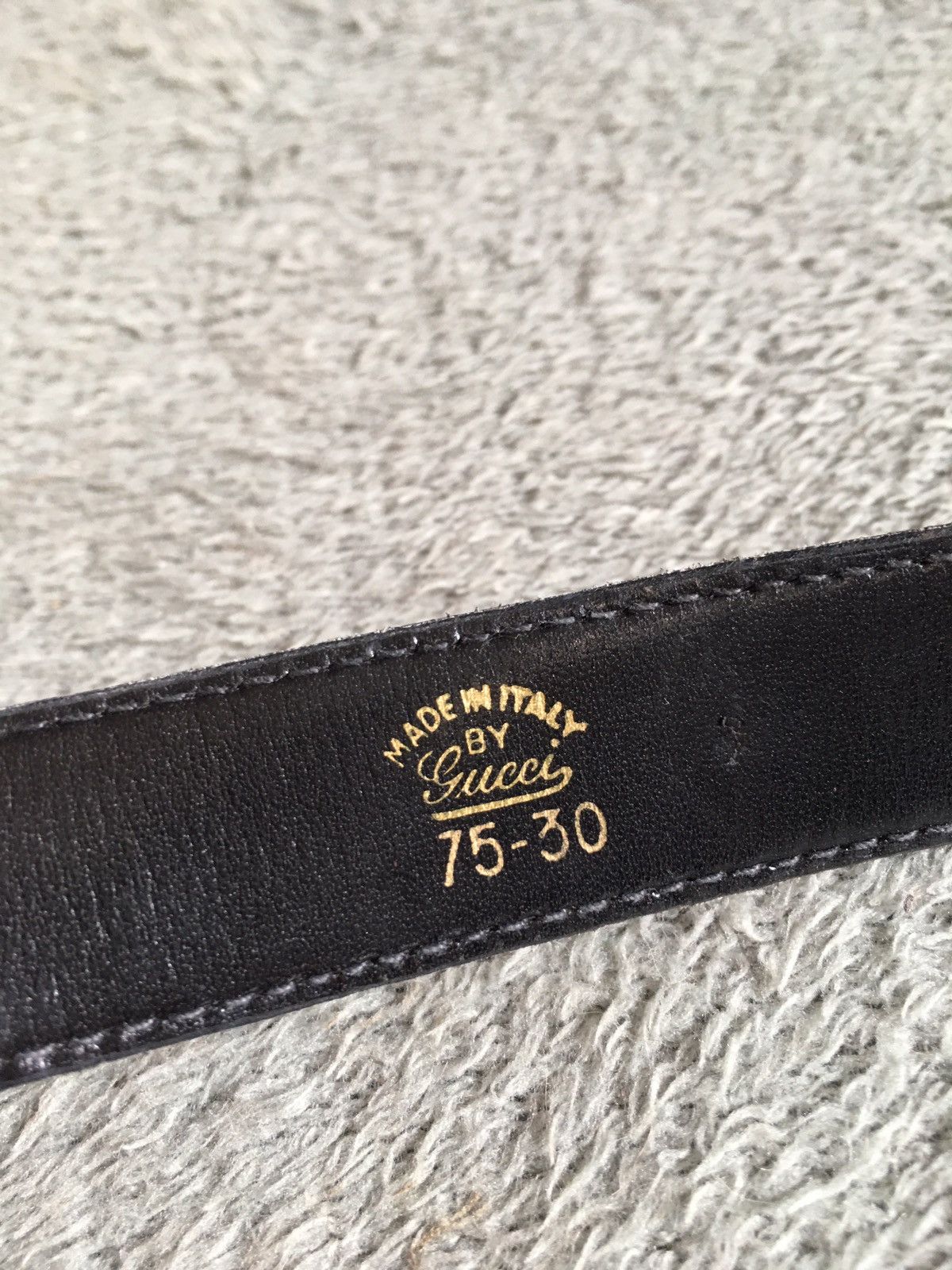 Gucci Gucci Belt Leather Black GG Vintage Sz 75/30 Size 30 - 4 Thumbnail