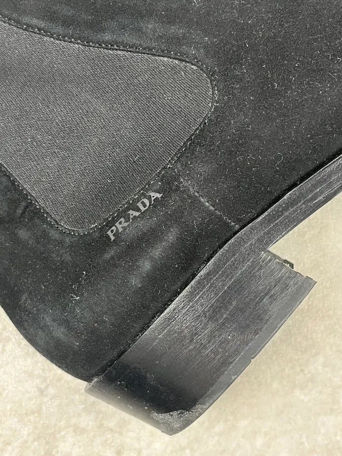 Prada 2000s Prada Suede Leather Chelsea Classy Boots Size US 9.5 / EU 42-43 - 8 Thumbnail