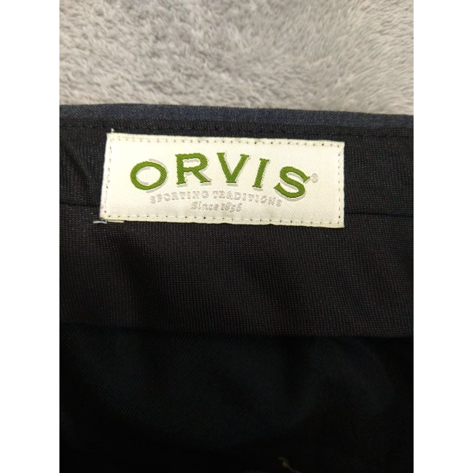 Orvis Orvis Mens Dress Pants 34 x 31 Gray Wool Flat Front Mid Rise Straight Leg Pants Size US 34 / EU 50 - 7 Thumbnail