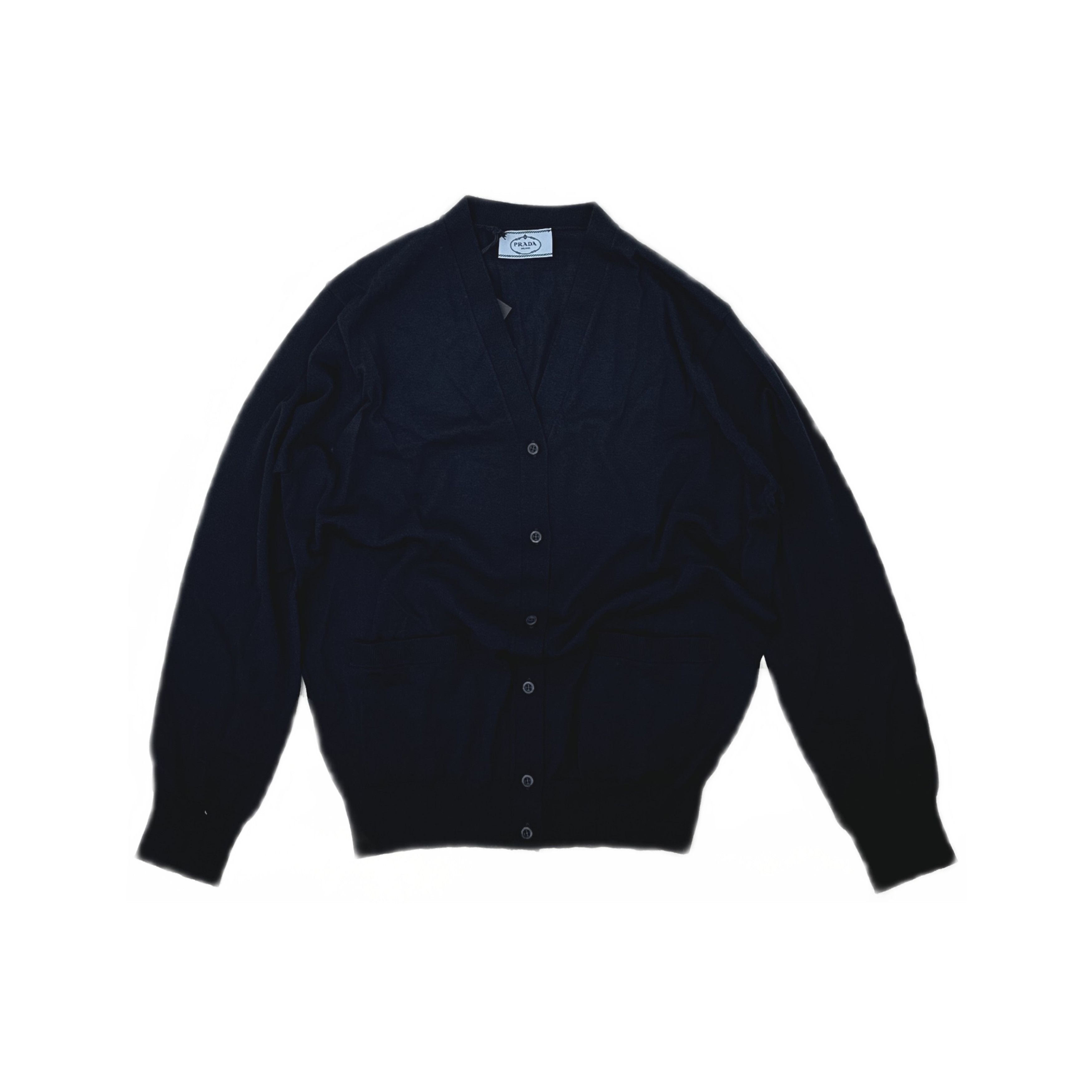 Prada Prada Superfine Wool V-Neck Cardigan Size 38 Size XS / US 0-2 / IT 36-38 - 1 Thumbnail