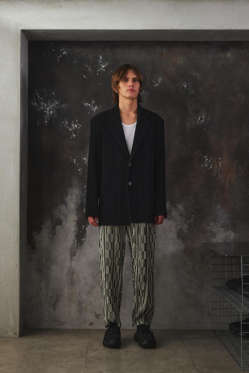 Homme Plisse Issey Miyake HOMME PLISSÉ ISSEY MIYAKE Kersey Pleats Blazer Size 48R - 4 Thumbnail