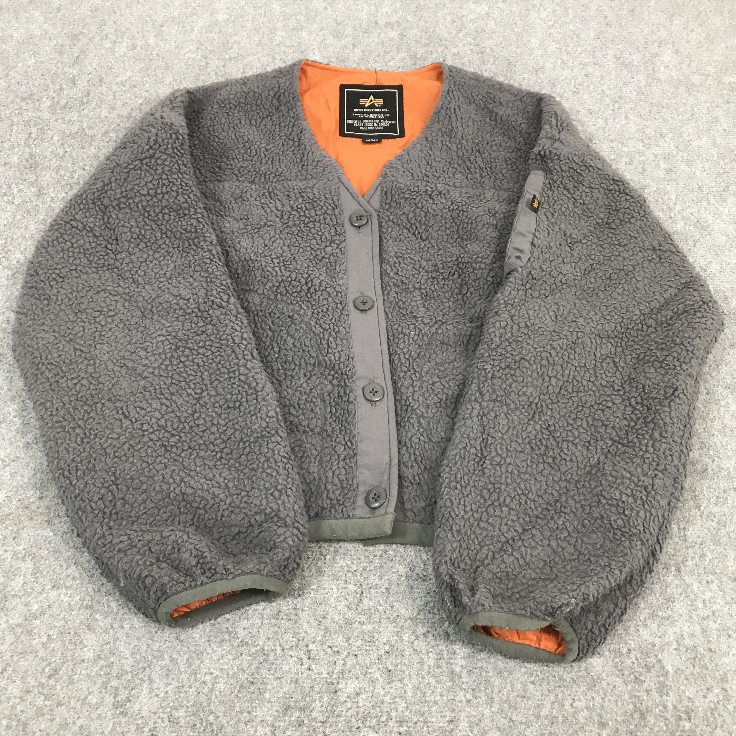 Alpha Industries ALPHA INDUSTRIES CARDIGAN FLEECE JACKET Size US L / EU 52-54 / 3 - 8 Thumbnail