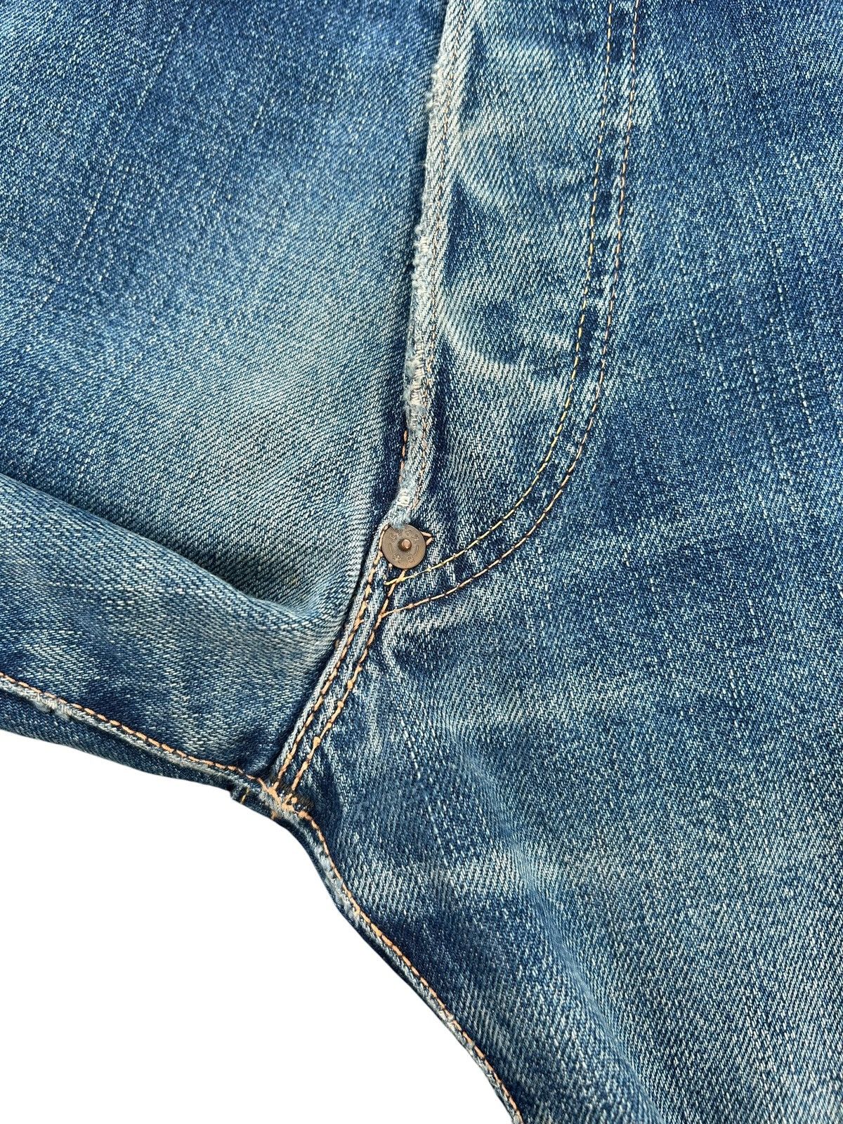 Kapital Thrashed Vintage Evisu Selvedge Denim Jeans Size US 28 / EU 44 - 11 Thumbnail