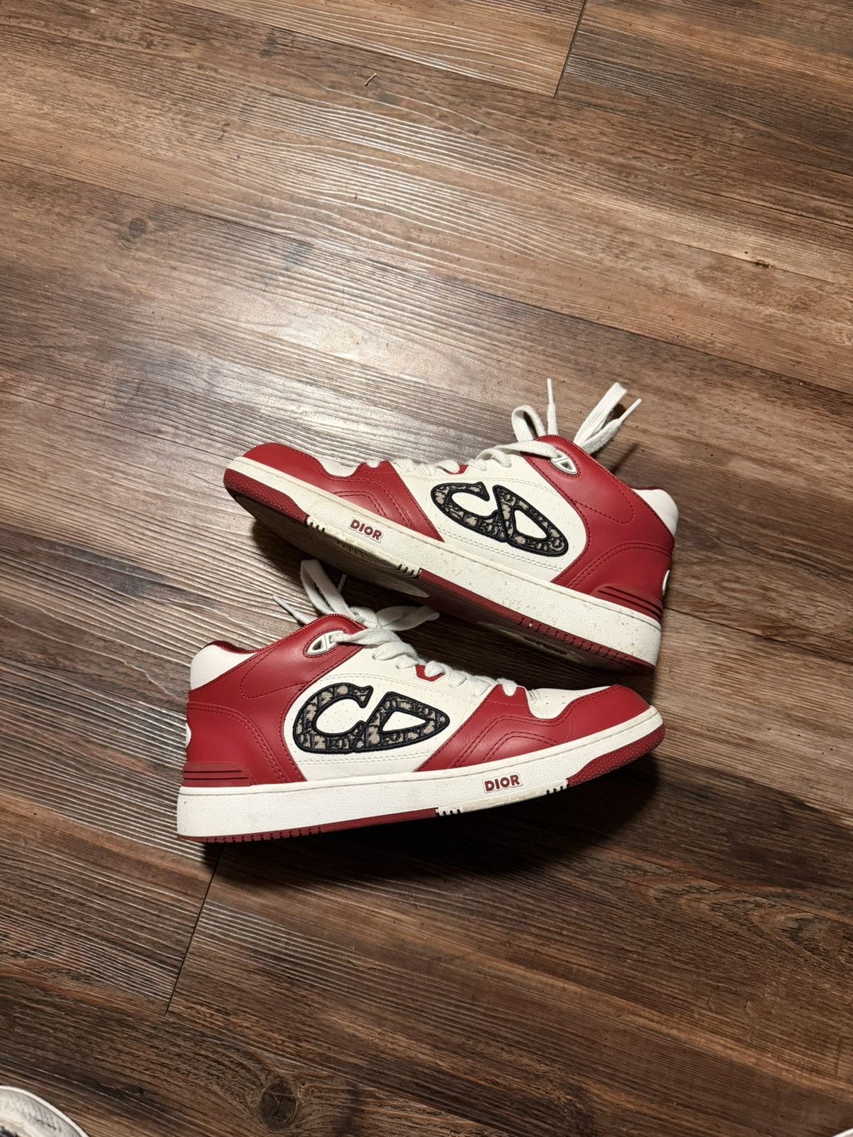 Dior Red Dior B57 Oblique Sneakers Size US 9 / EU 42 - 1 Thumbnail