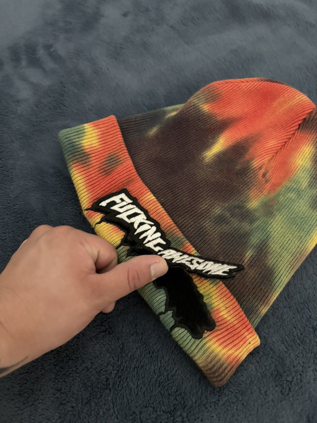 Fucking Awesome FA Velcro Patch Beanie Size ONE SIZE - 2 Thumbnail