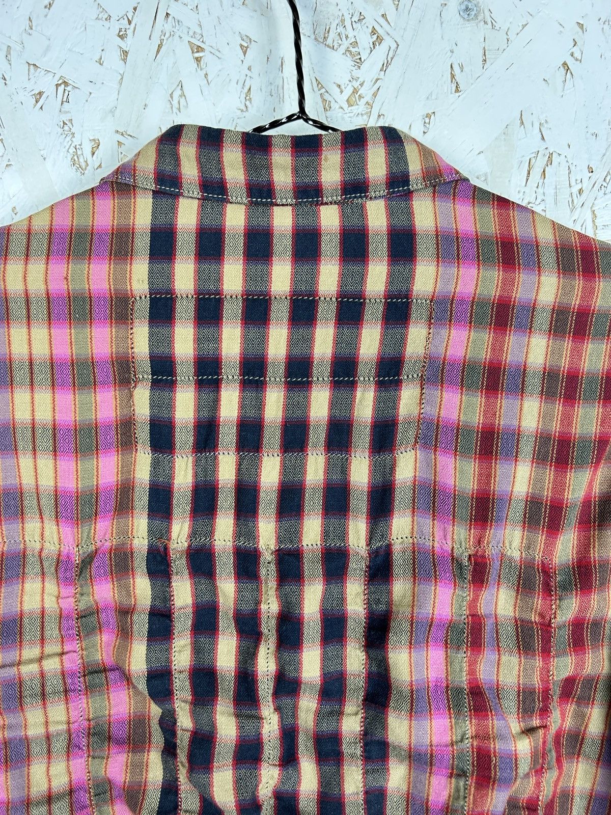 Marithe + Francois Girbaud Vintage Le Jean Marithe Francois Girbaud Checkered Blouse Size L / US 10 / IT 46 - 6 Thumbnail