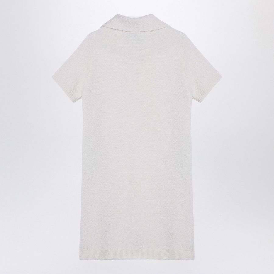 Gucci o1d2blof0824 Wool Mini Dress in Ivory Size M / US 6-8 / IT 42-44 - 2 Thumbnail