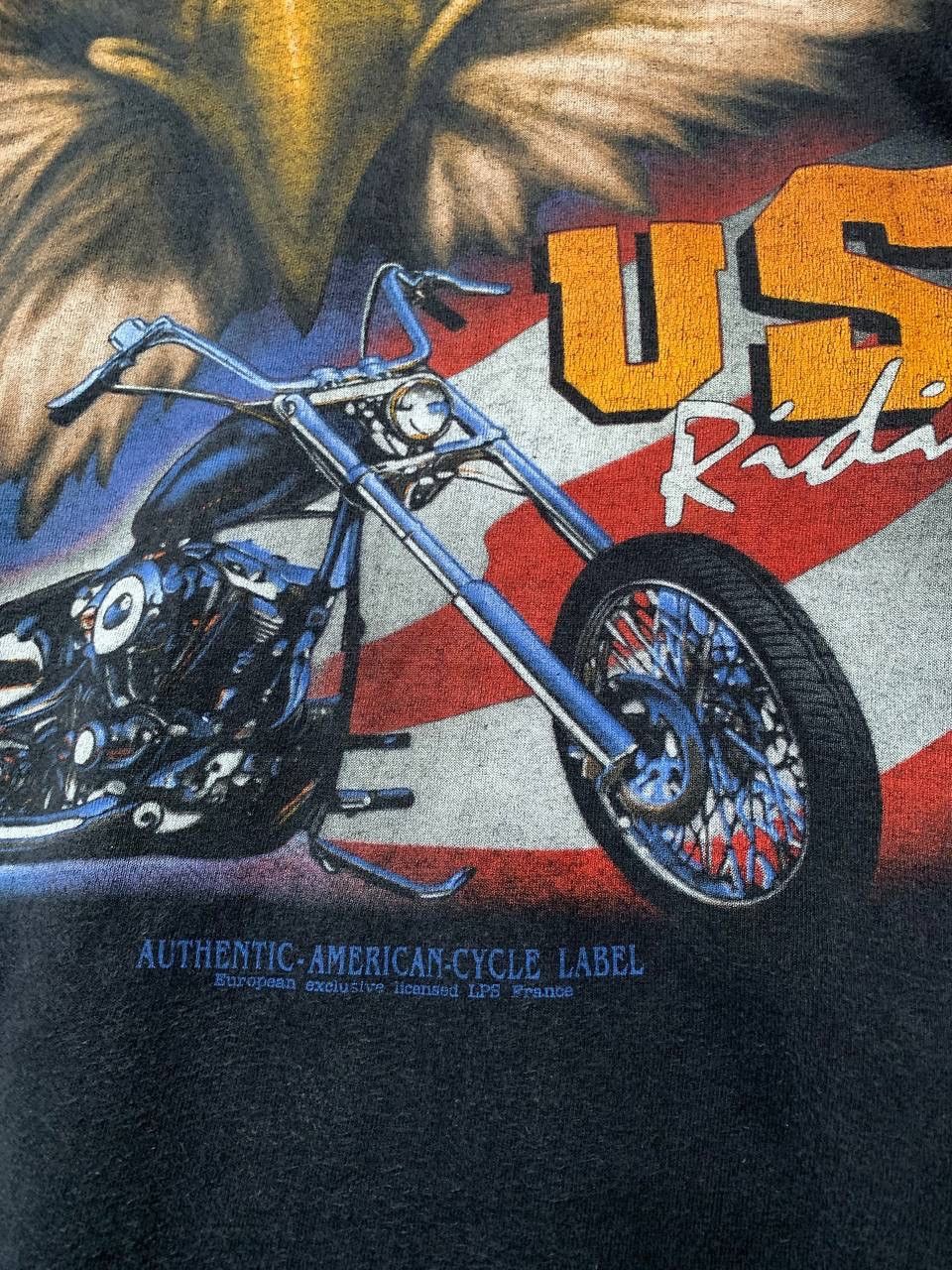Harley Davidson USA Vintage Harley Davidson style Cycles Racing Over T Shirt Size US XL / EU 56 / 4 - 5 Thumbnail