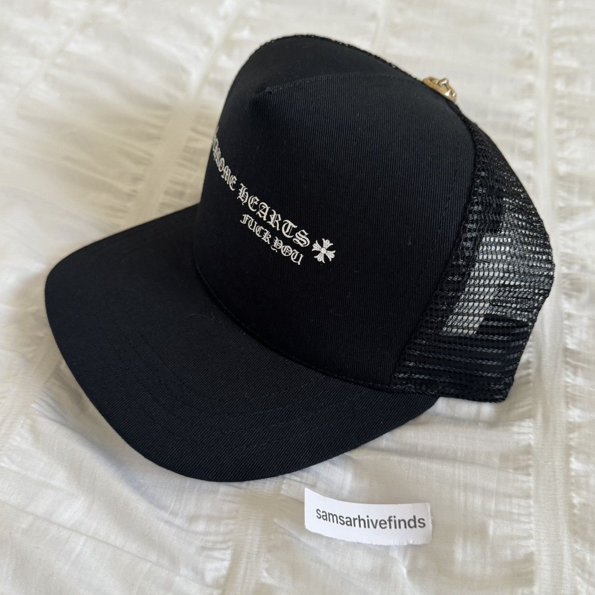 Chrome Hearts Chrome Hearts Fuck You Trucker Hat Black Size ONE SIZE - 3 Thumbnail