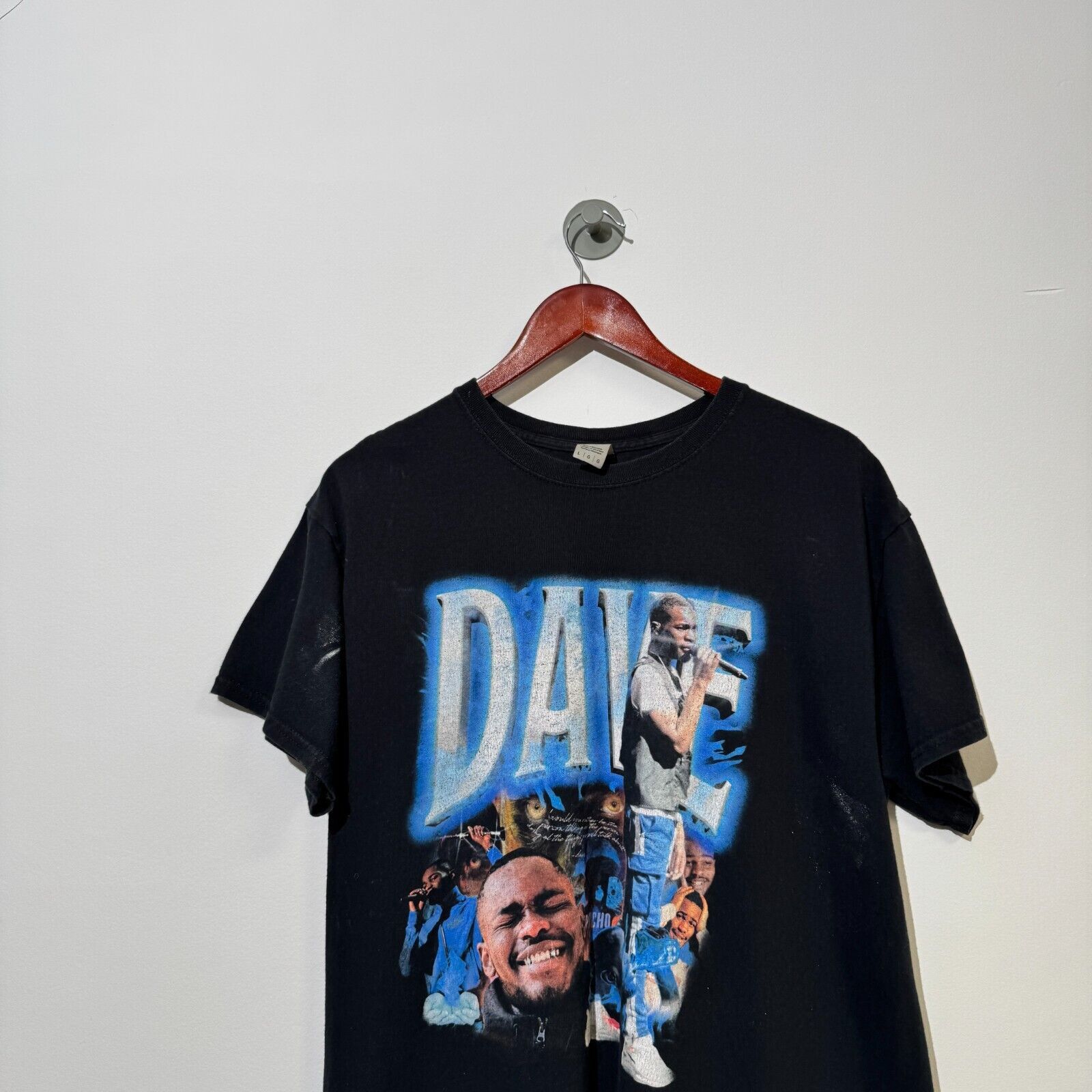 Vintage Vintage Unisex Black Cotton T-Shirt Size L Regular Fit 90s Size US L / EU 52-54 / 3 - 5 Thumbnail