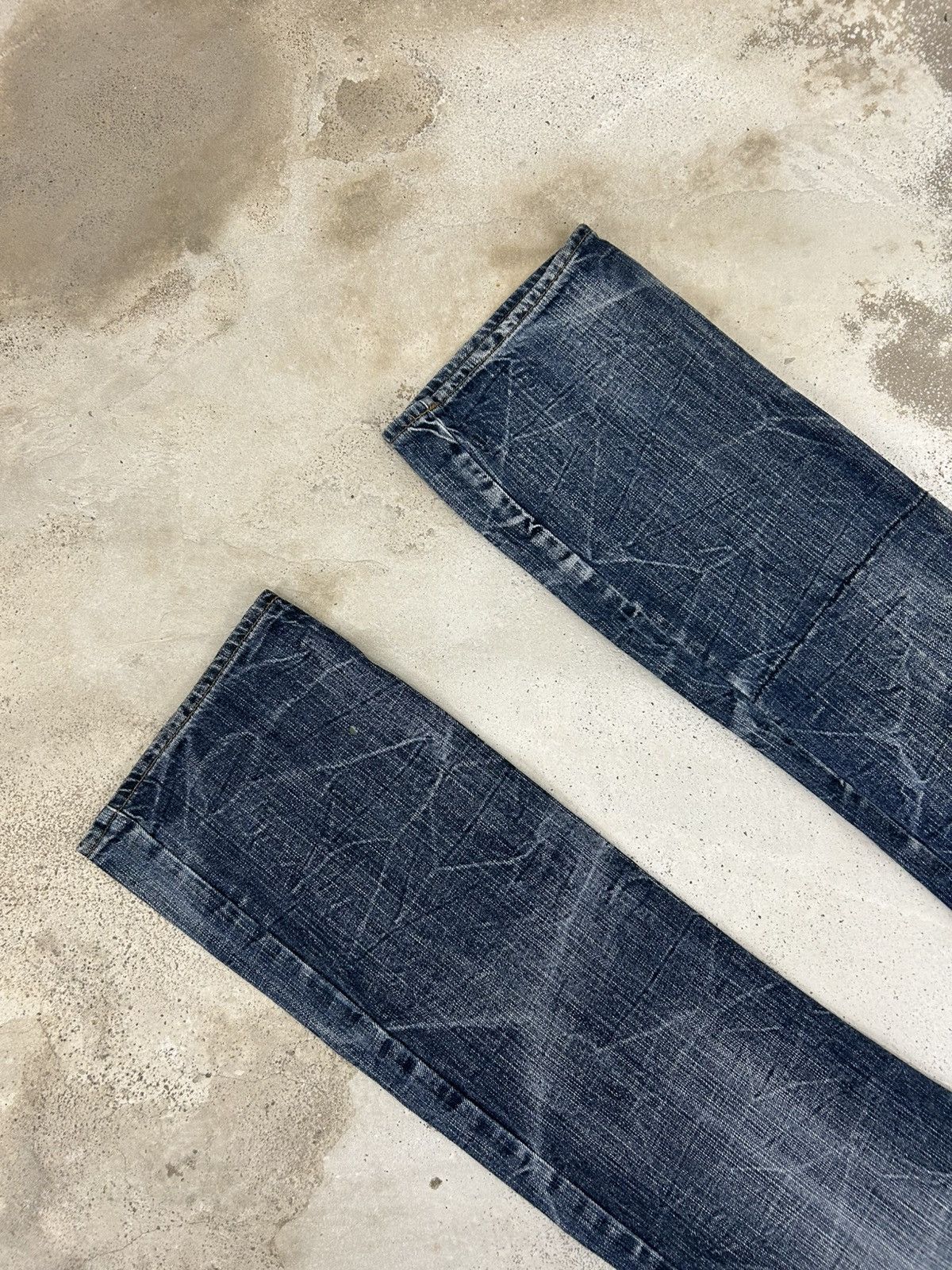 Japanese Brand Doublefocus Japan Jeans Distressed Washed Clawn Mark Quotes Size US 32 / EU 48 - 6 Thumbnail