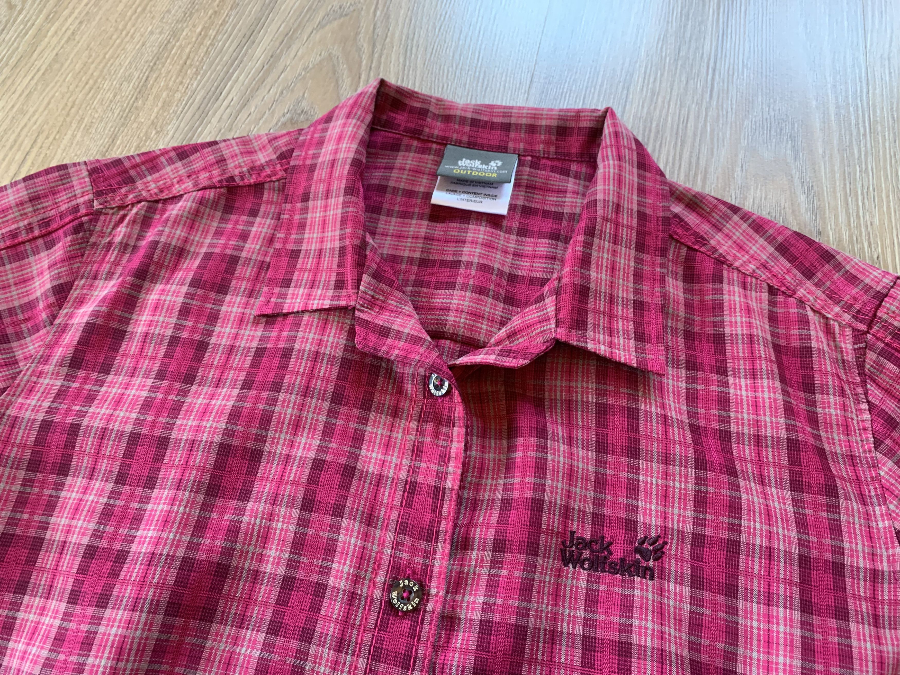 Jack Wolfskin Jack Wolfskin Women's Pink Trekking Shirt Size L / US 10 / IT 46 - 4 Thumbnail