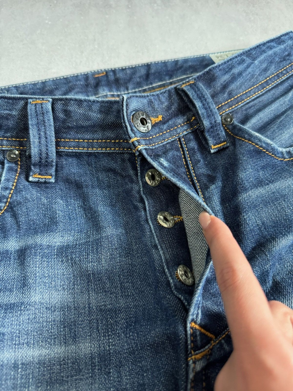Diesel Diesel Big Logo Denim Pants Jeans Vintage 90s Japanese Y2K Size US 32 / EU 48 - 11 Thumbnail
