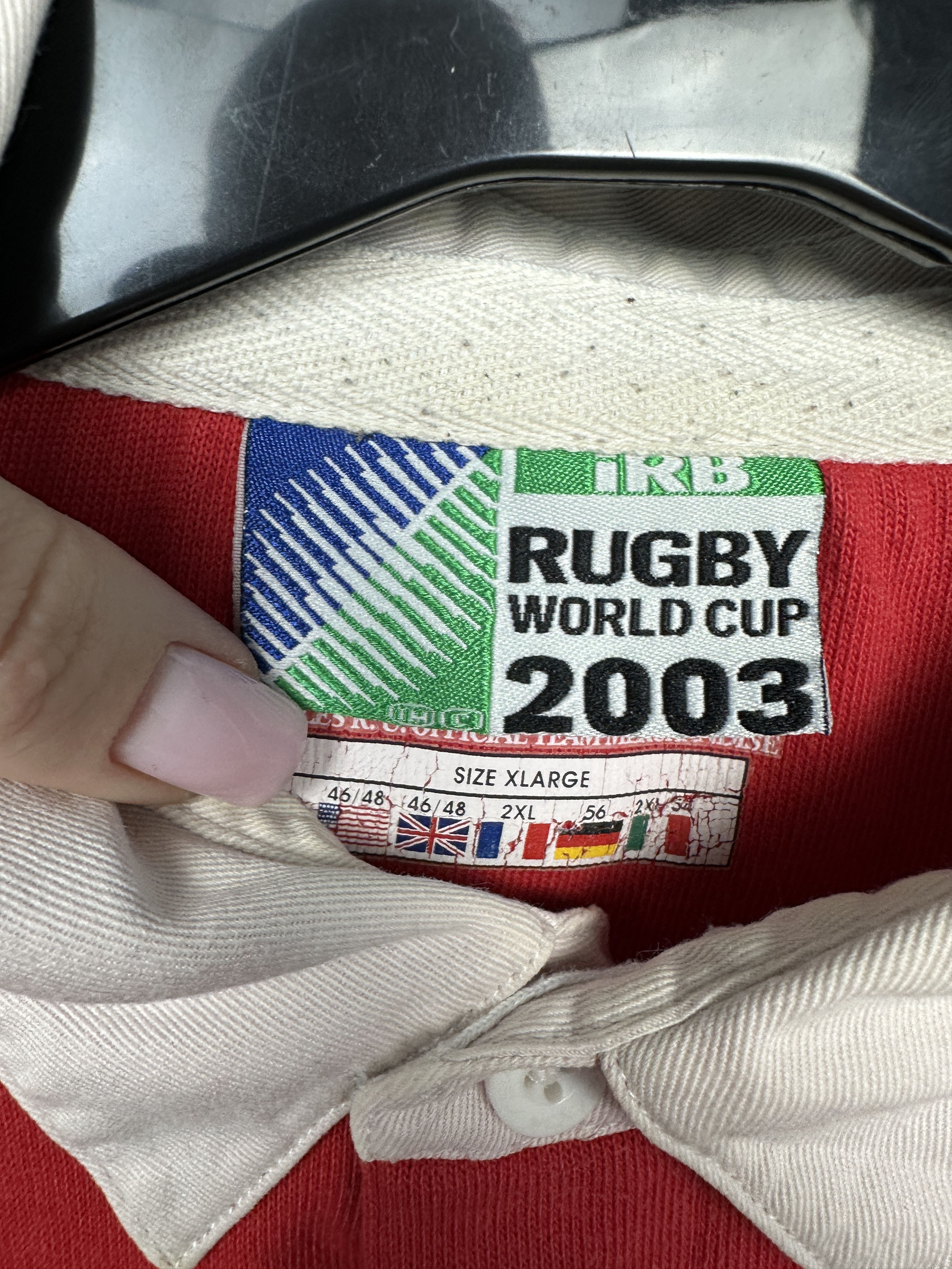 Reebok Reebok WRU Wales Rugby Union 2003 World Cup Size US XXL / EU 58 / 5 - 4 Thumbnail