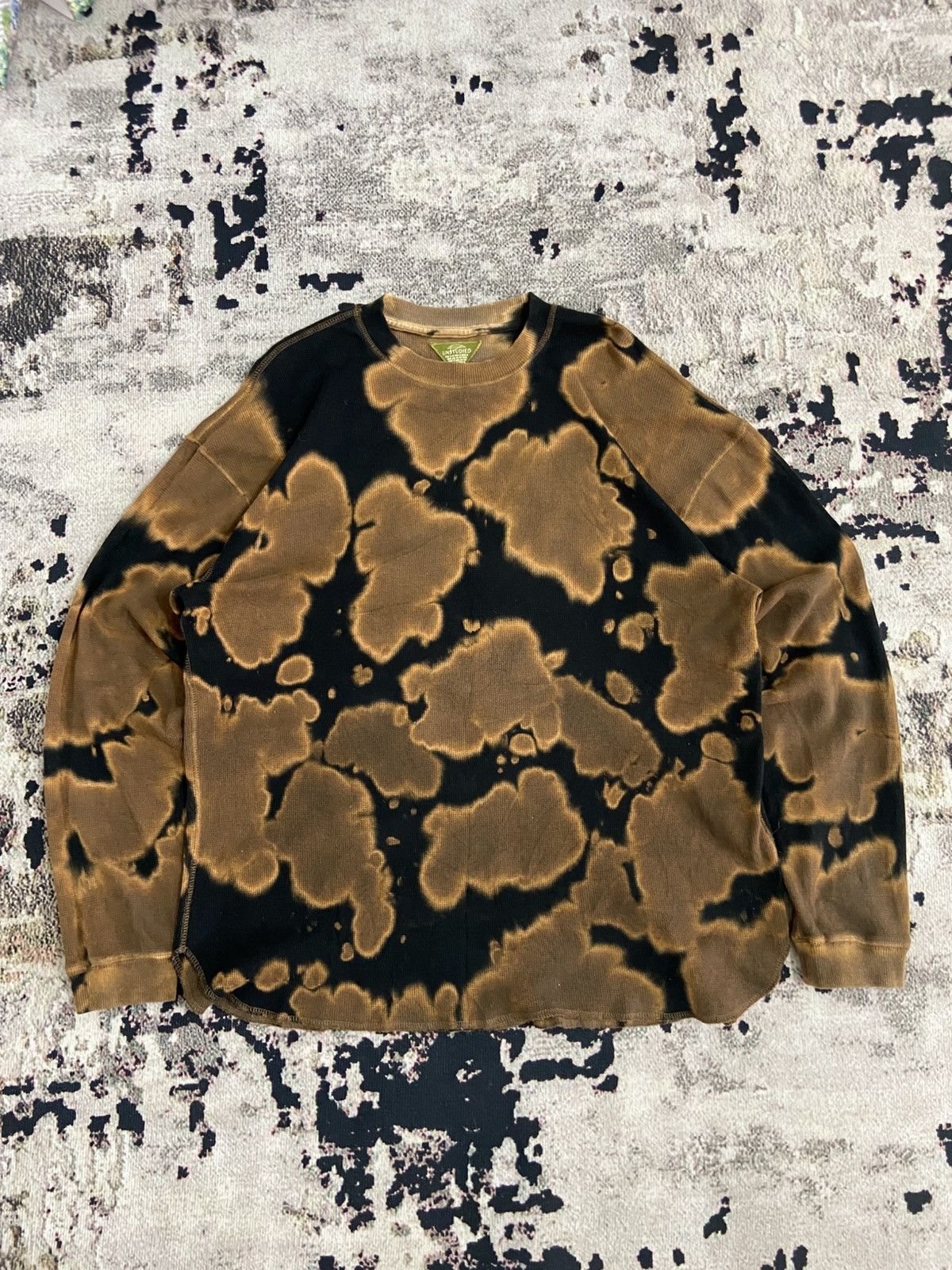 Japanese Brand 🔥niko and … UNSTUDIED Bleach Dyed Thermal Long Sleeve Size US M / EU 48-50 / 2 - 1 Thumbnail