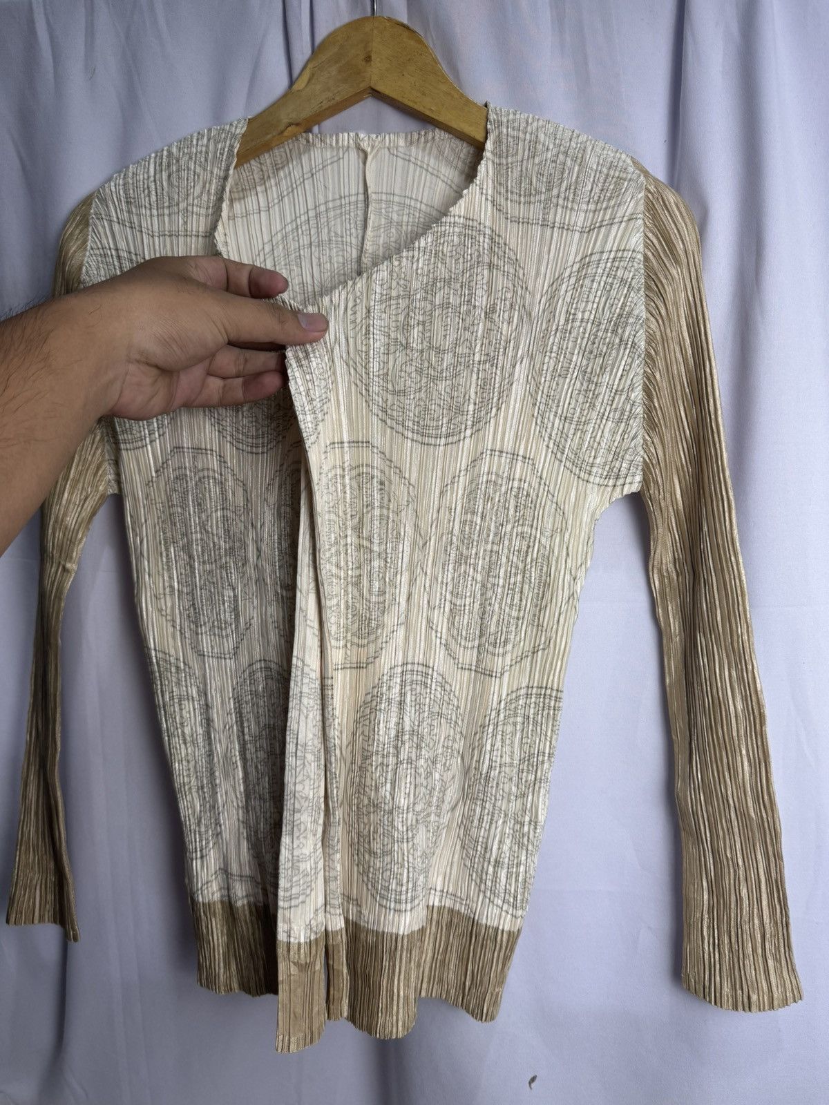 Pleats Please Issey Miyake Pleats Please Issey Miyake Cardigan Long Sleeve Size M / US 6-8 / IT 42-44 - 3 Thumbnail