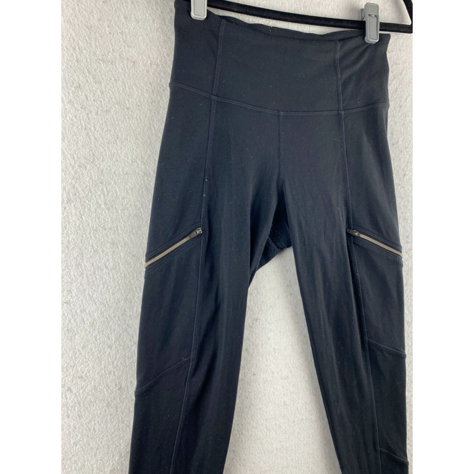 Athleta Athleta Pants Womens XS Black Compression Stretch Tights Zip Pockets Activewear Size 26" / US 2 / IT 38 - 3 Thumbnail