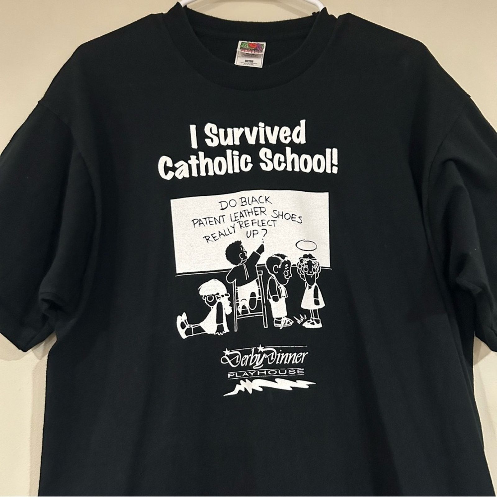Fruit Of The Loom Vintage I Survived Catholic School Shirt Size US XL / EU 56 / 4 - 2 Thumbnail