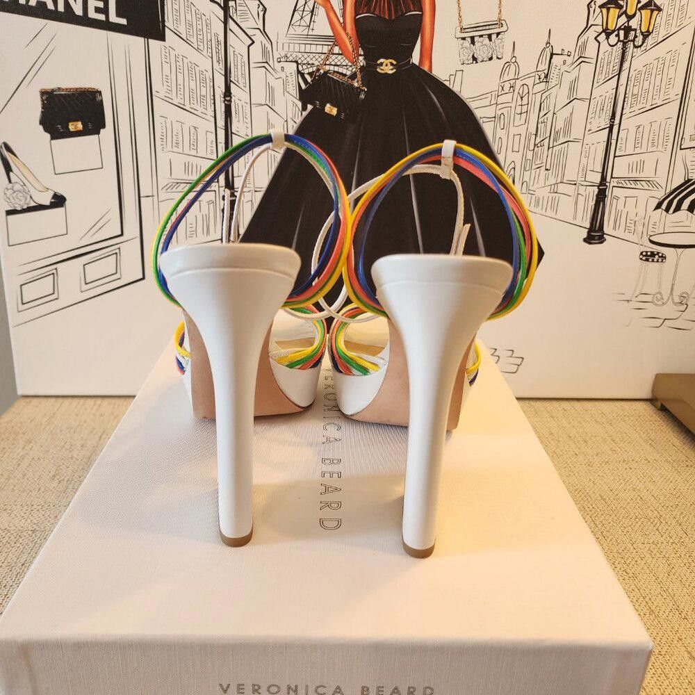 Designer Veronica Beard Fletcher Multi-Colored Sandals Size US 10 / IT 40 - 7 Thumbnail
