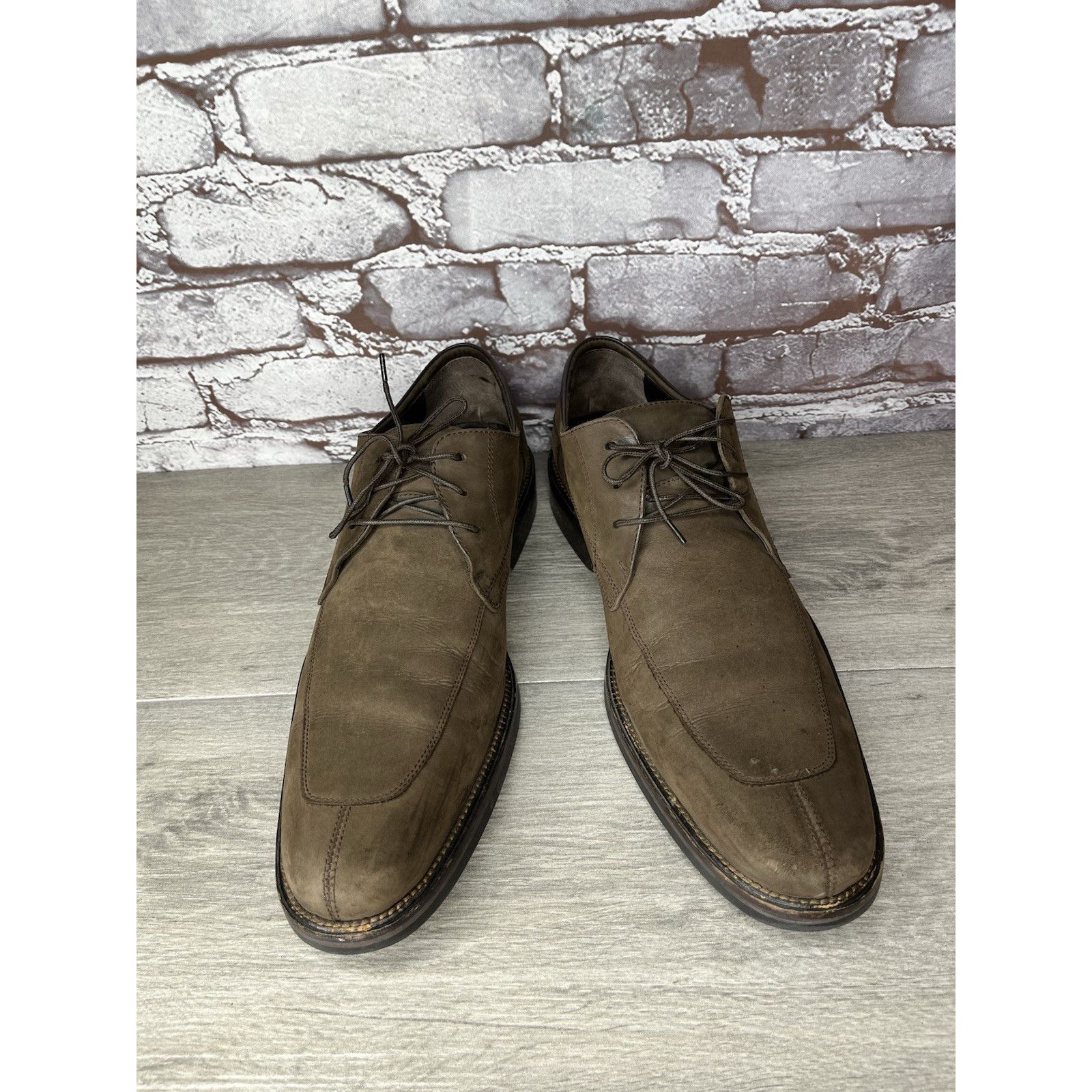 Cole Haan Cole Haan Brown Nubuck Leather Split Oxfords Waterproof Shoe Size US 10.5 / EU 43-44 - 2 Thumbnail