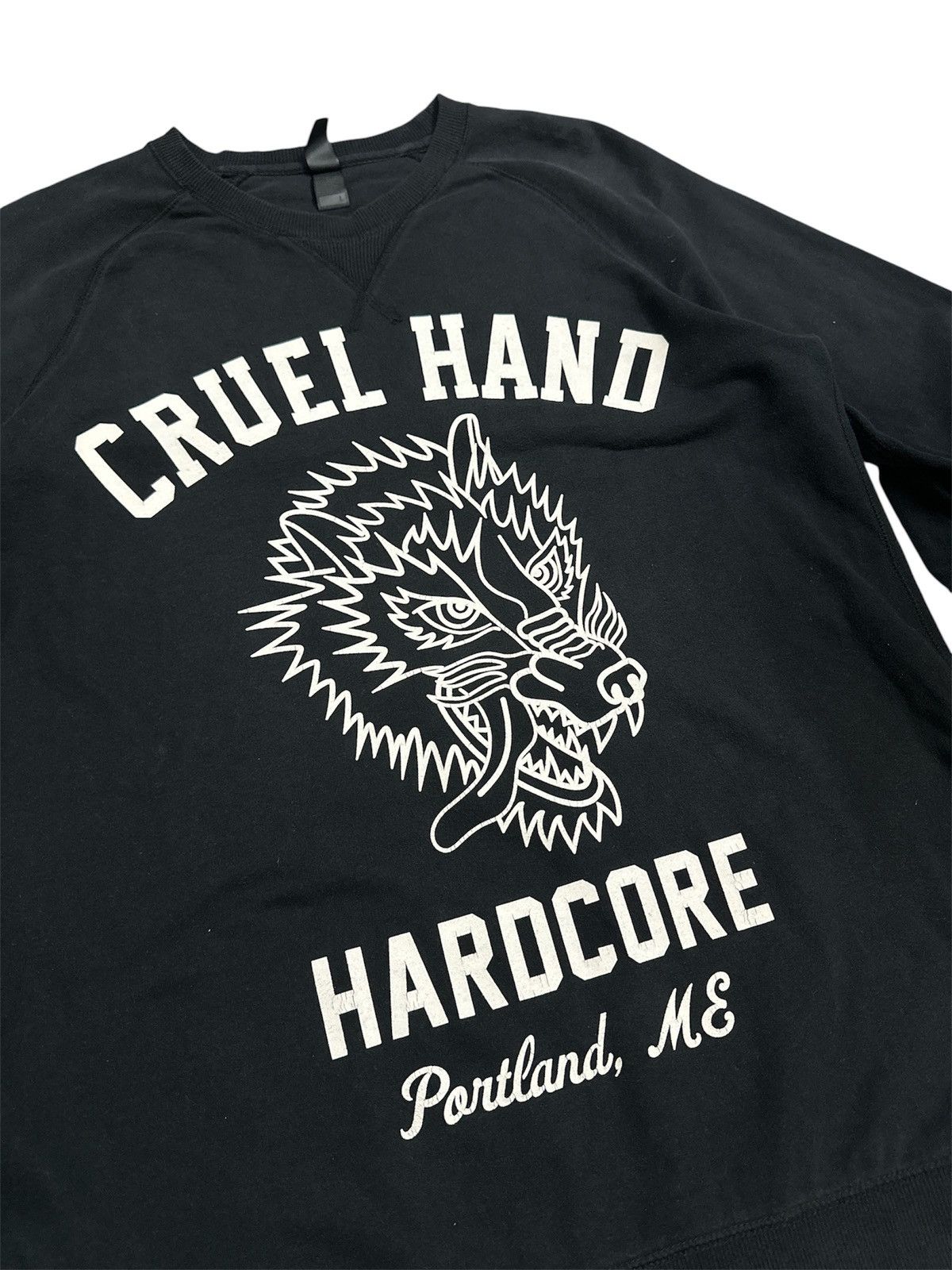 Vintage Cruel Hand Hardcore Portland Maine Wolf Crewneck Sweatshirt Size US L / EU 52-54 / 3 - 2 Thumbnail