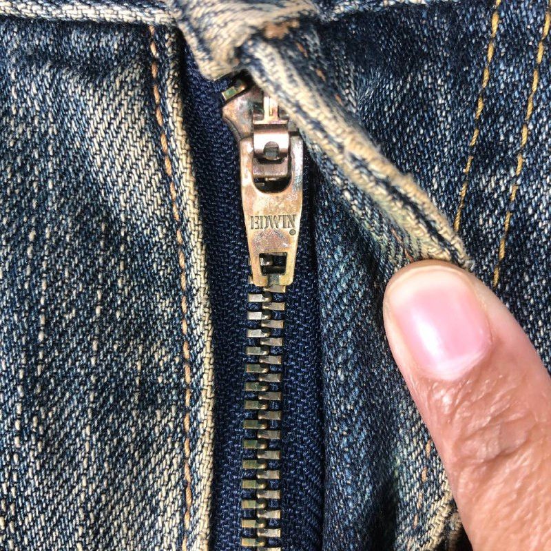 Edwin × Vintage Vintage Edwin XU-S Distressed Denim jean Size US 31 - 9 Thumbnail