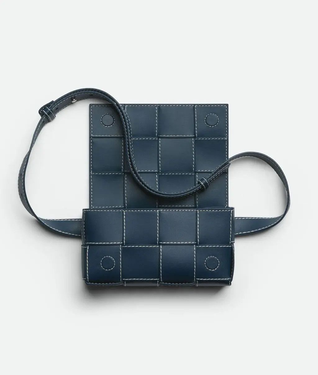 Bottega Veneta o1n1vont0525 Size: OS / Cassette Belt Bag in Blue Size ONE SIZE - 5 Thumbnail