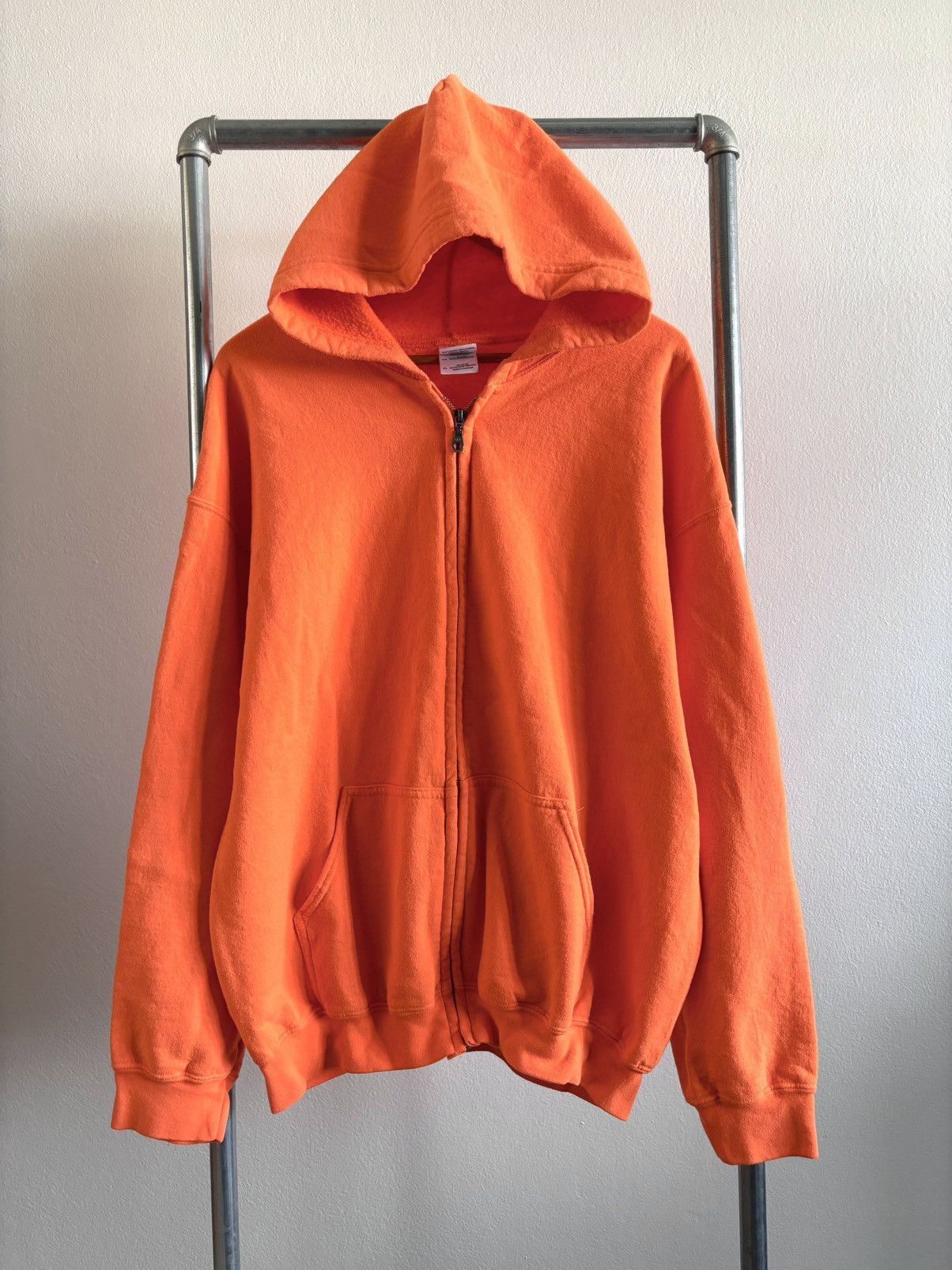 Russell Athletic Gildan Blank Orange Hoodie Zip Size US XL / EU 56 / 4 - 1 Thumbnail