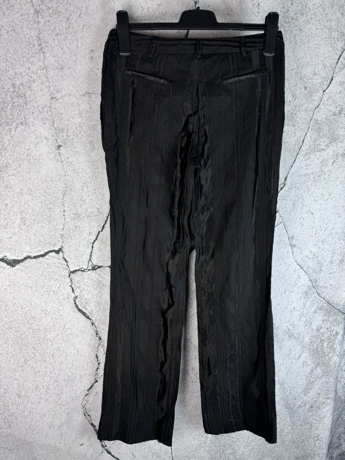 Just Cavalli VTG Just Cavalli lowrise black pinstriped flare pants Size 28" / US 6 / IT 42 - 2 Thumbnail