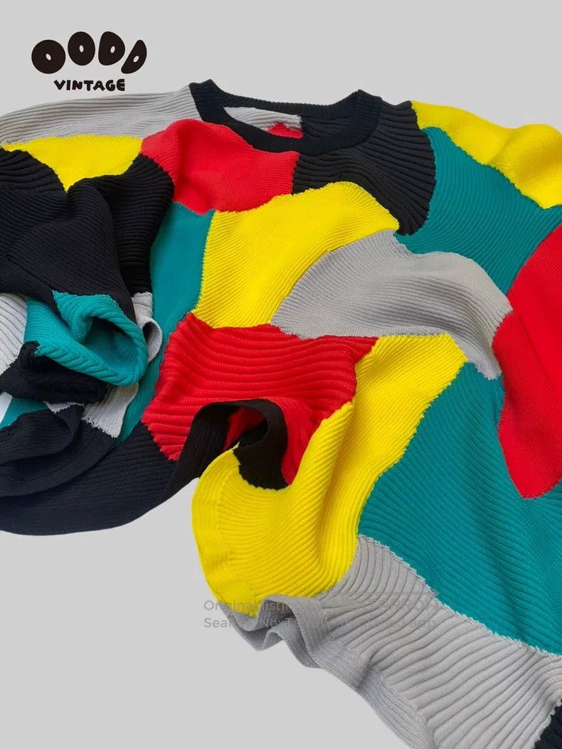 Issey Miyake Issey Miyake Multi Color Rib Ruffle Knit Top Size M / US 6-8 / IT 42-44 - 5 Thumbnail