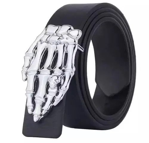 Indigo × Japanese Brand Belts Oval Indian tribe cattle head bone belt buckle Size ONE SIZE - 3 Thumbnail