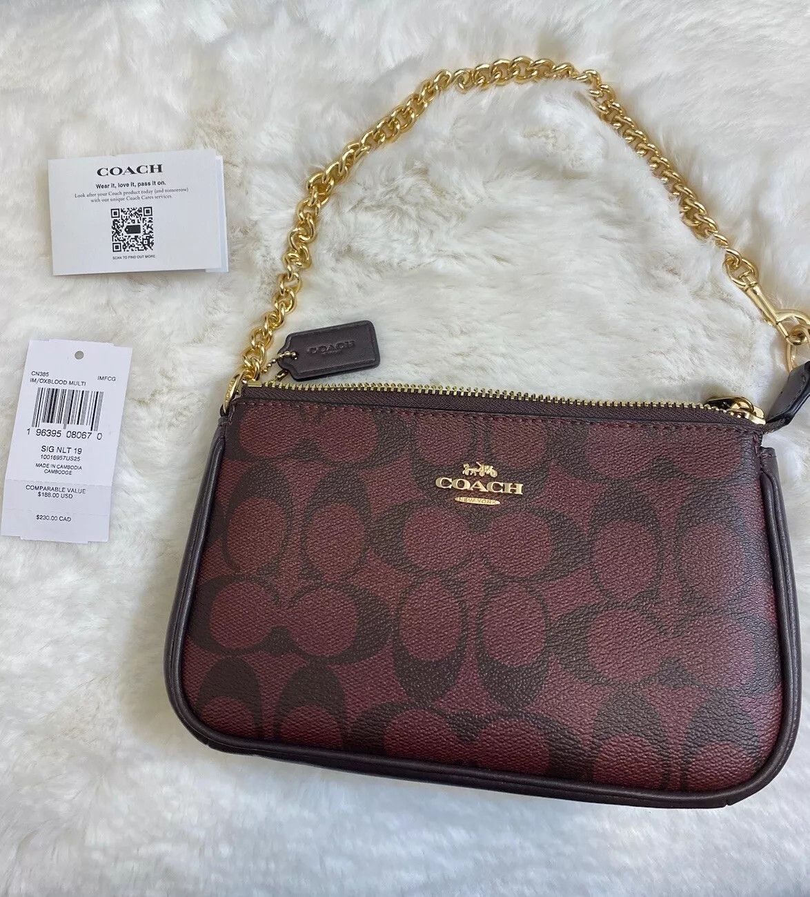 Coach nolita 19 with Striped Heart motif sale