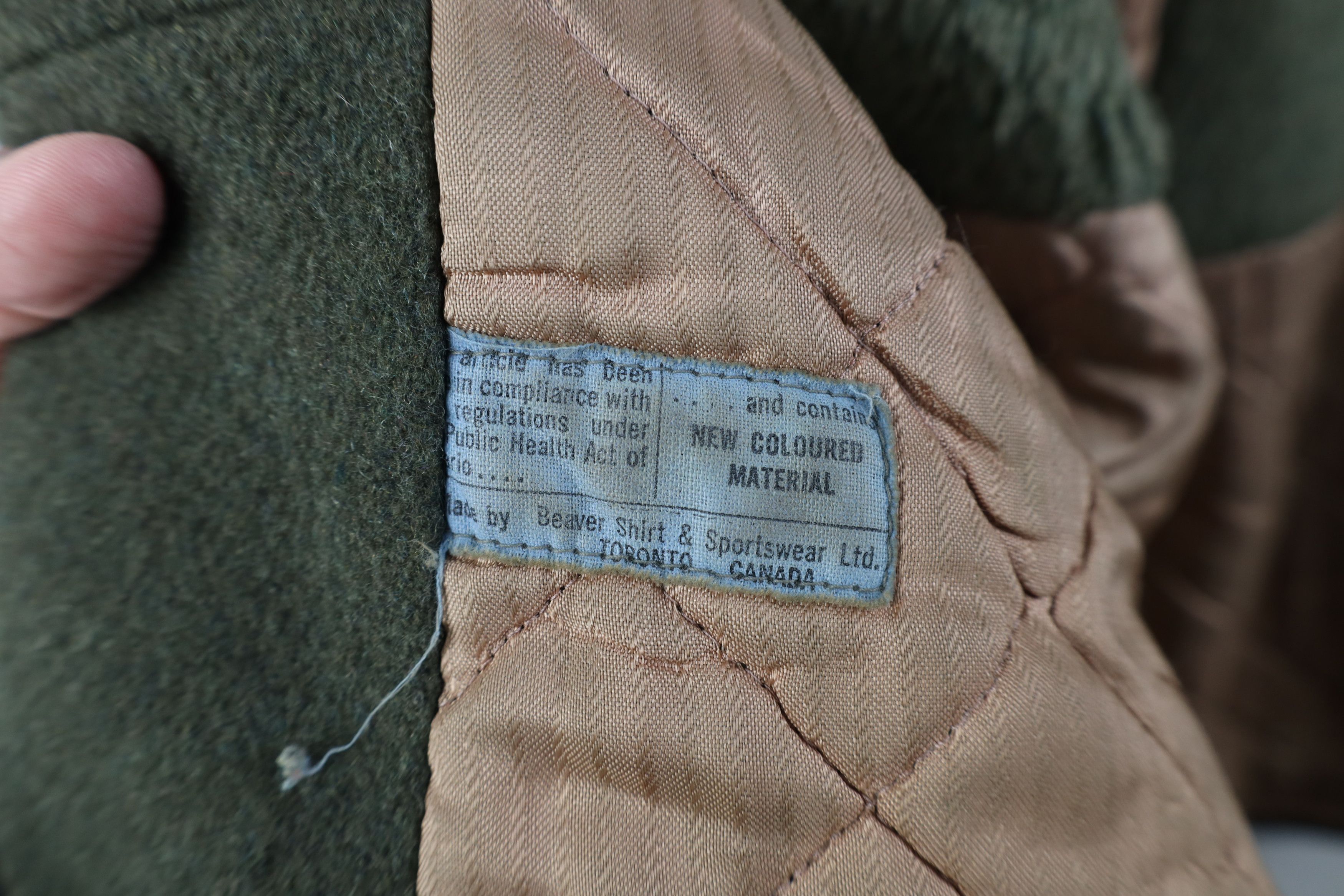 Vintage Vintage 50s Streetwear Lined Wool Duster Jacket Coat Green Size US L / EU 52-54 / 3 - 12 Thumbnail