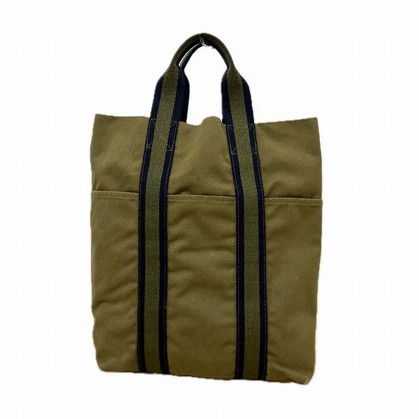 Hermes Hermes Hermes Canvas Cabas Tote Bag Canvas Handbag in Good Condition Size ONE SIZE - 1 Thumbnail