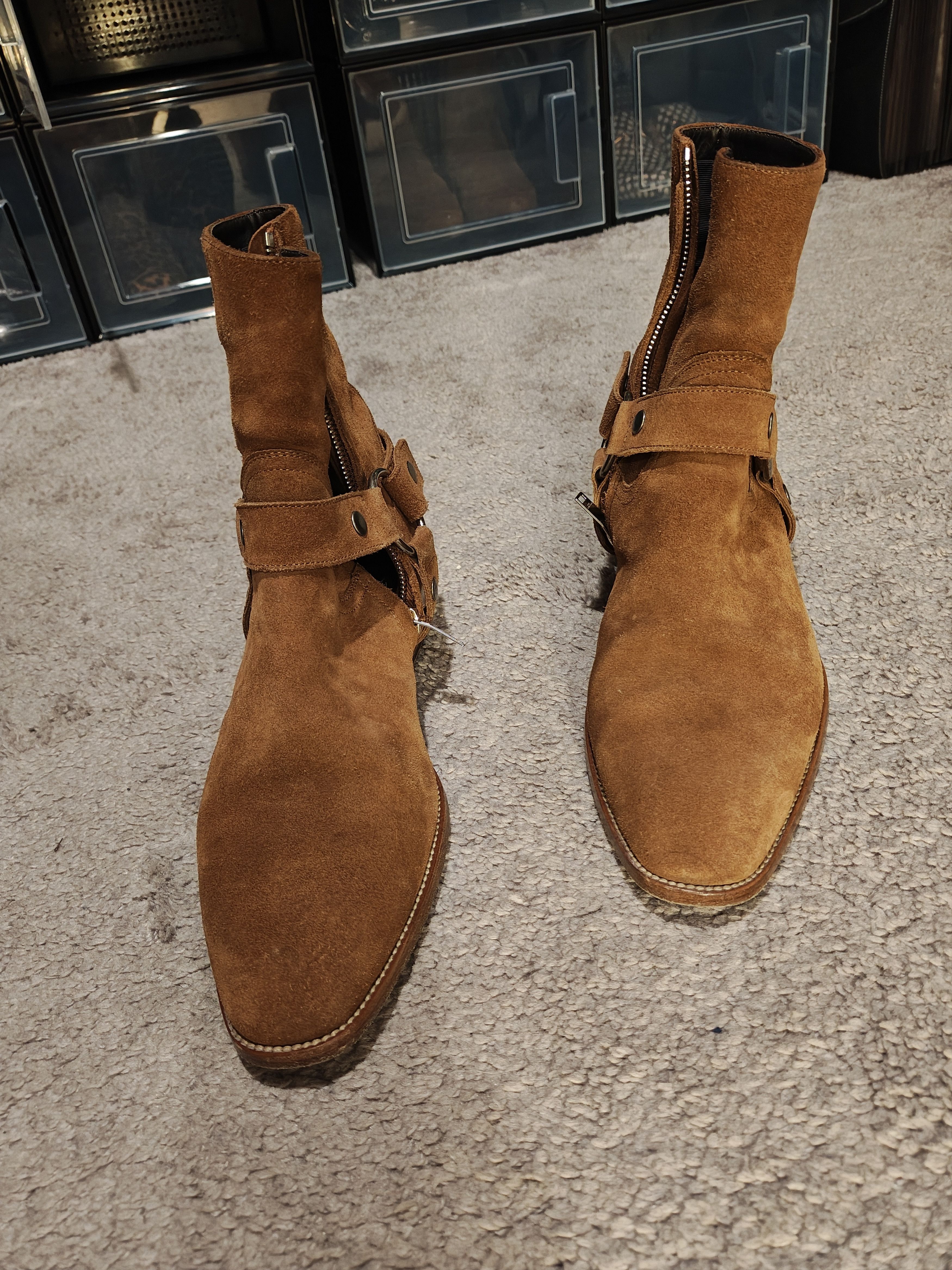 Yves Saint Laurent Wyatt harness boot. Size 41.5 | Grailed