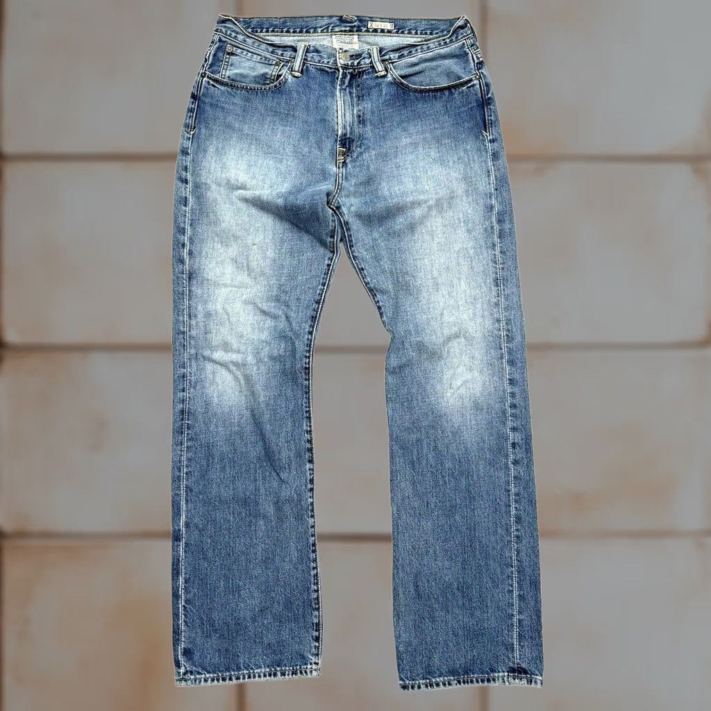 Polo Ralph Lauren VTG Polo Ralph Lauren Jeans Men's 32x32 Straight Distressed Blue Denim 90s Y2K Rails A Size US XS / EU 42 / 0 - 1 Thumbnail
