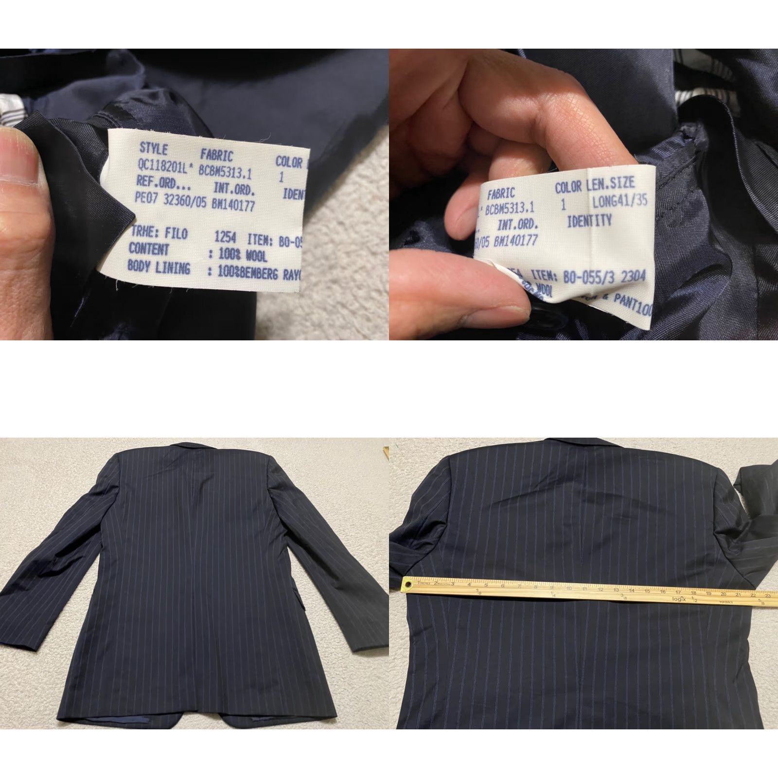 Brooks Brothers Brooks Brothers Blazer Mens 41 Blue Striped 100% Wool Single-Breasted Two-Button Madison Jacket Shirt Style Size 42R - 8 Thumbnail