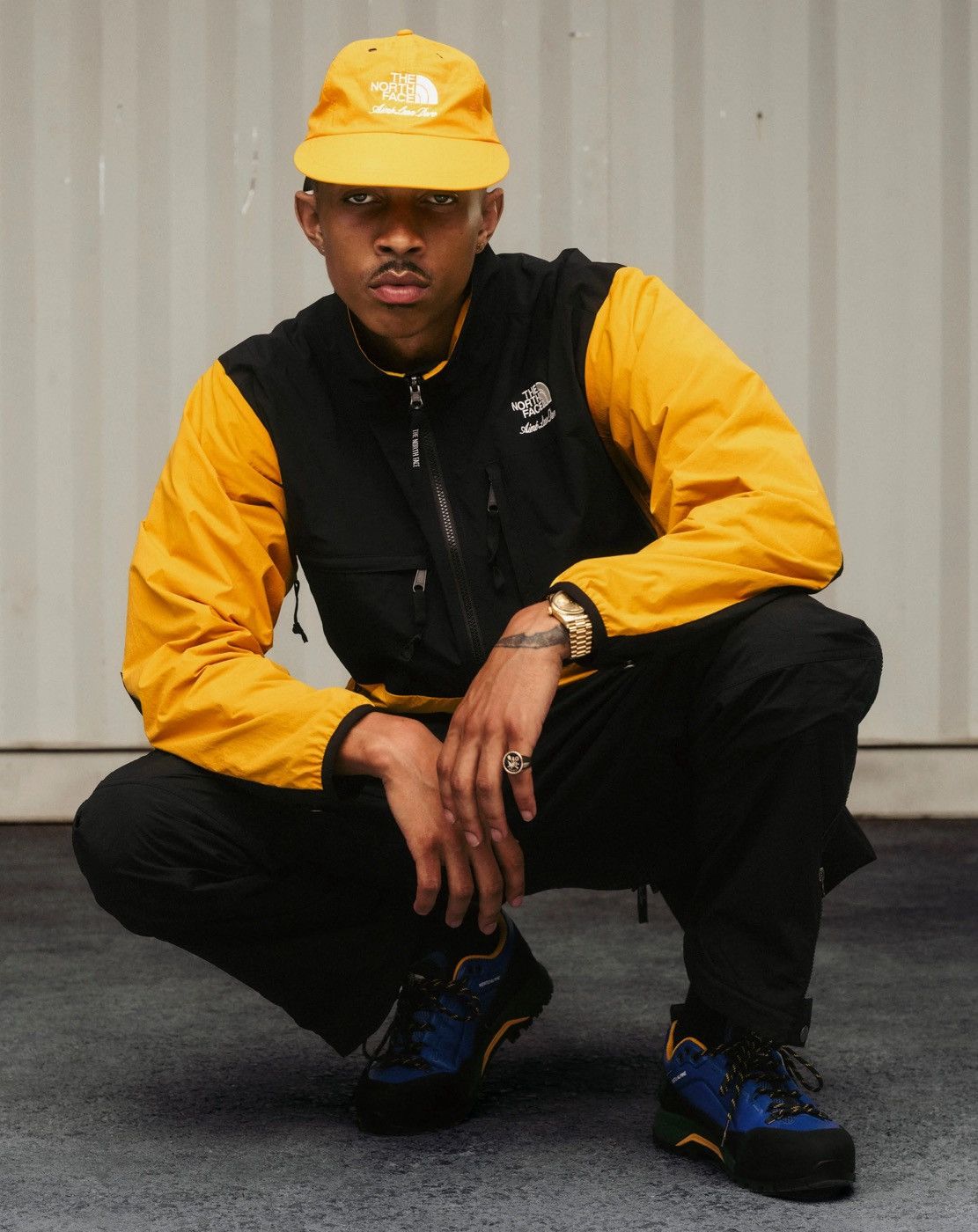 Aime Leon Dore Aime Leon Dore ALD / The North Face Nylon Denali Jacket Gold Size US XL / EU 56 / 4 - 3 Thumbnail