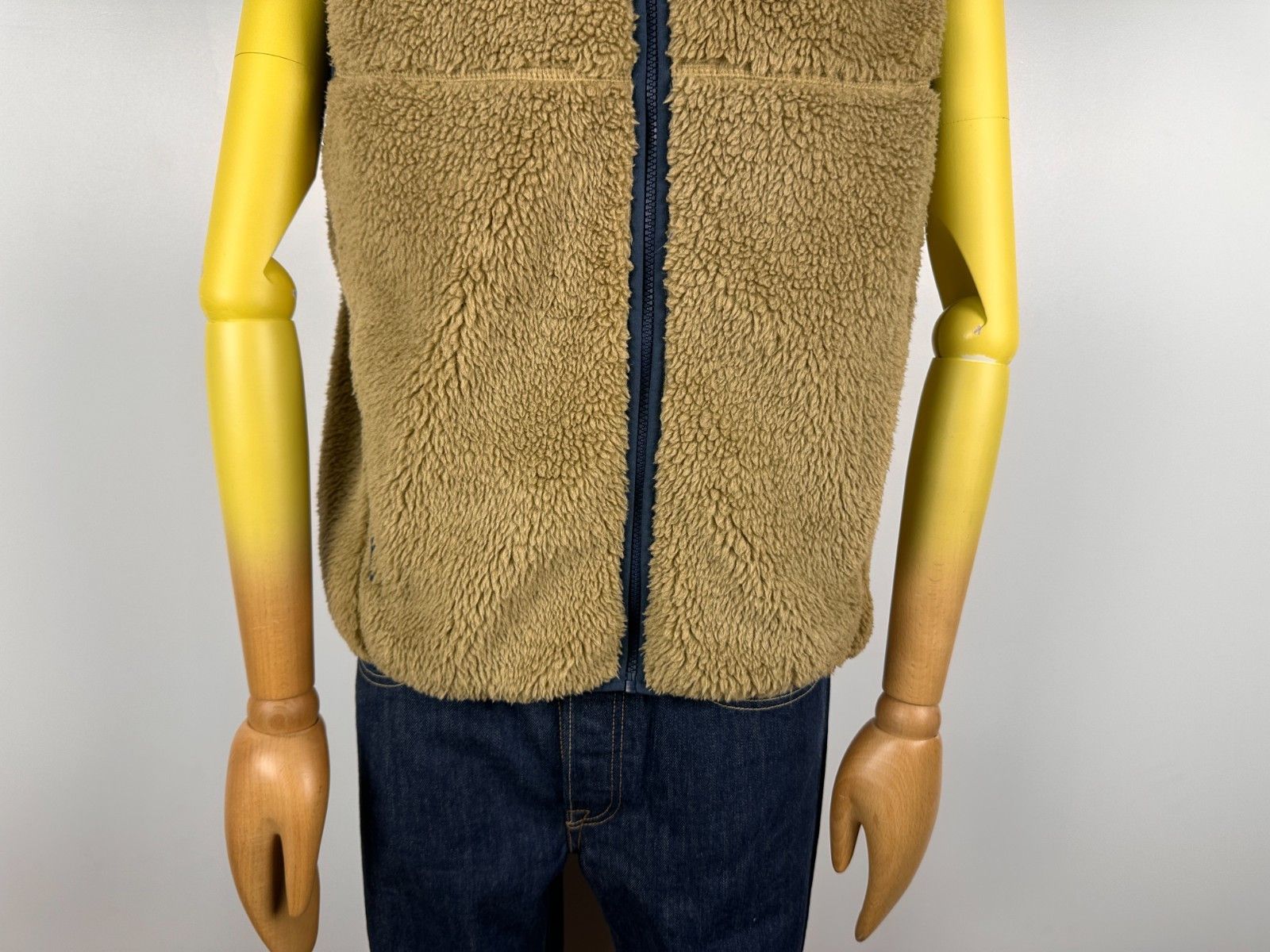 Levi's Levis Summit Sherpa Sleeveless Jacket Beige Vest Mens Size M Size US M / EU 48-50 / 2 - 4 Thumbnail